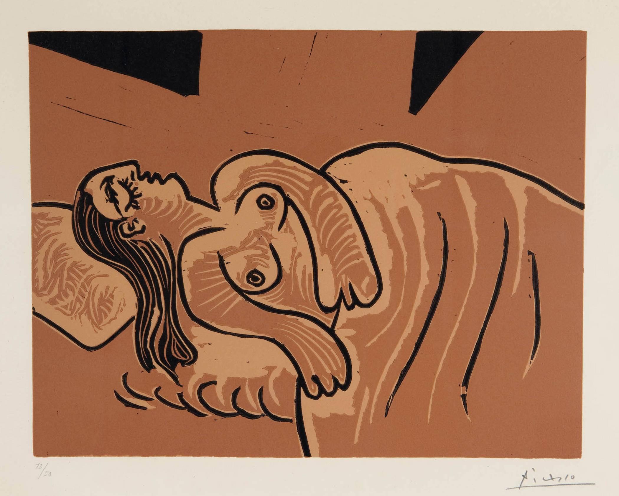 Pablo Picasso Nude Print - Femme endormie [Dormeuse]
