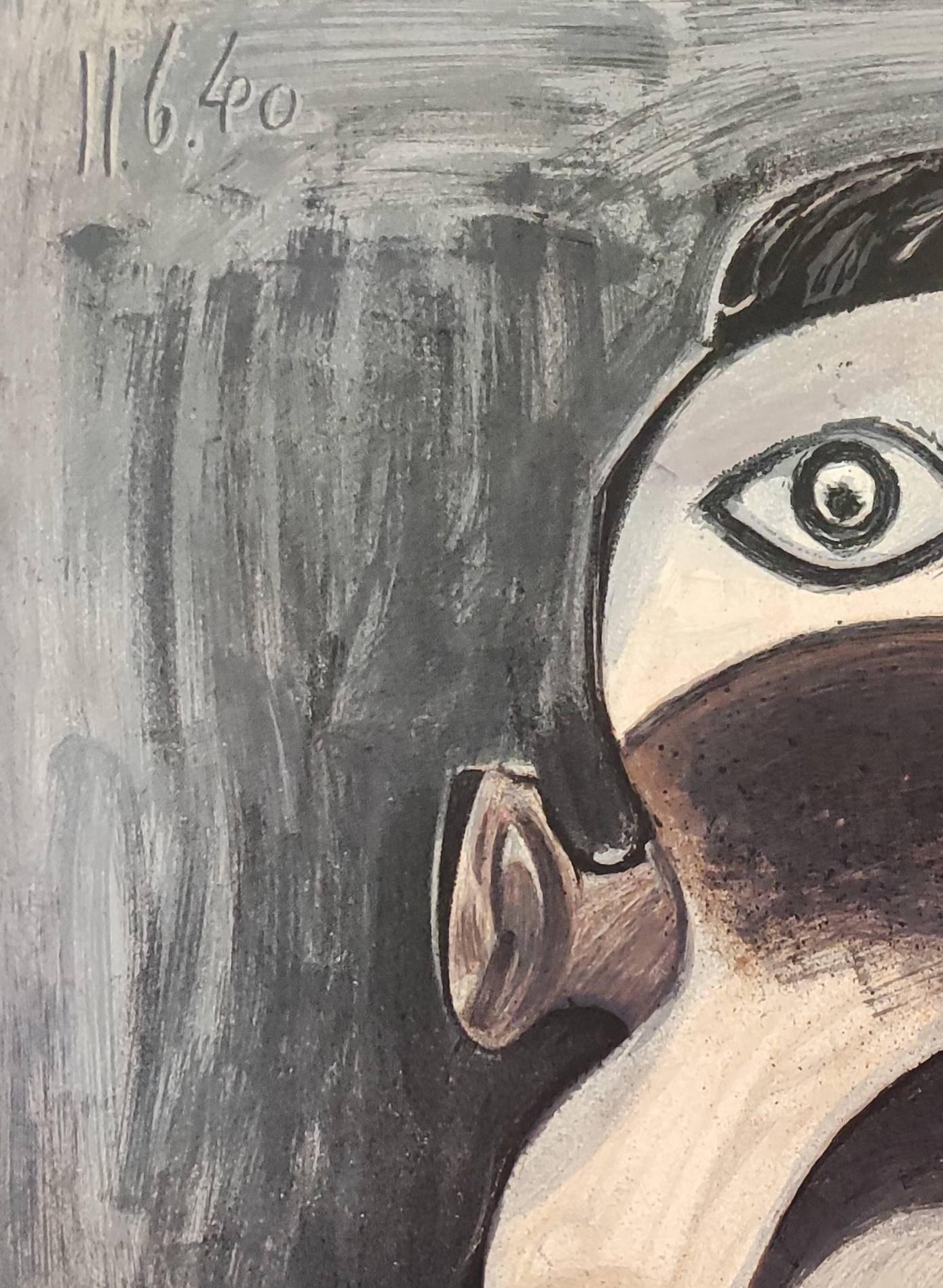 Femme La Guerre – Print von Pablo Picasso