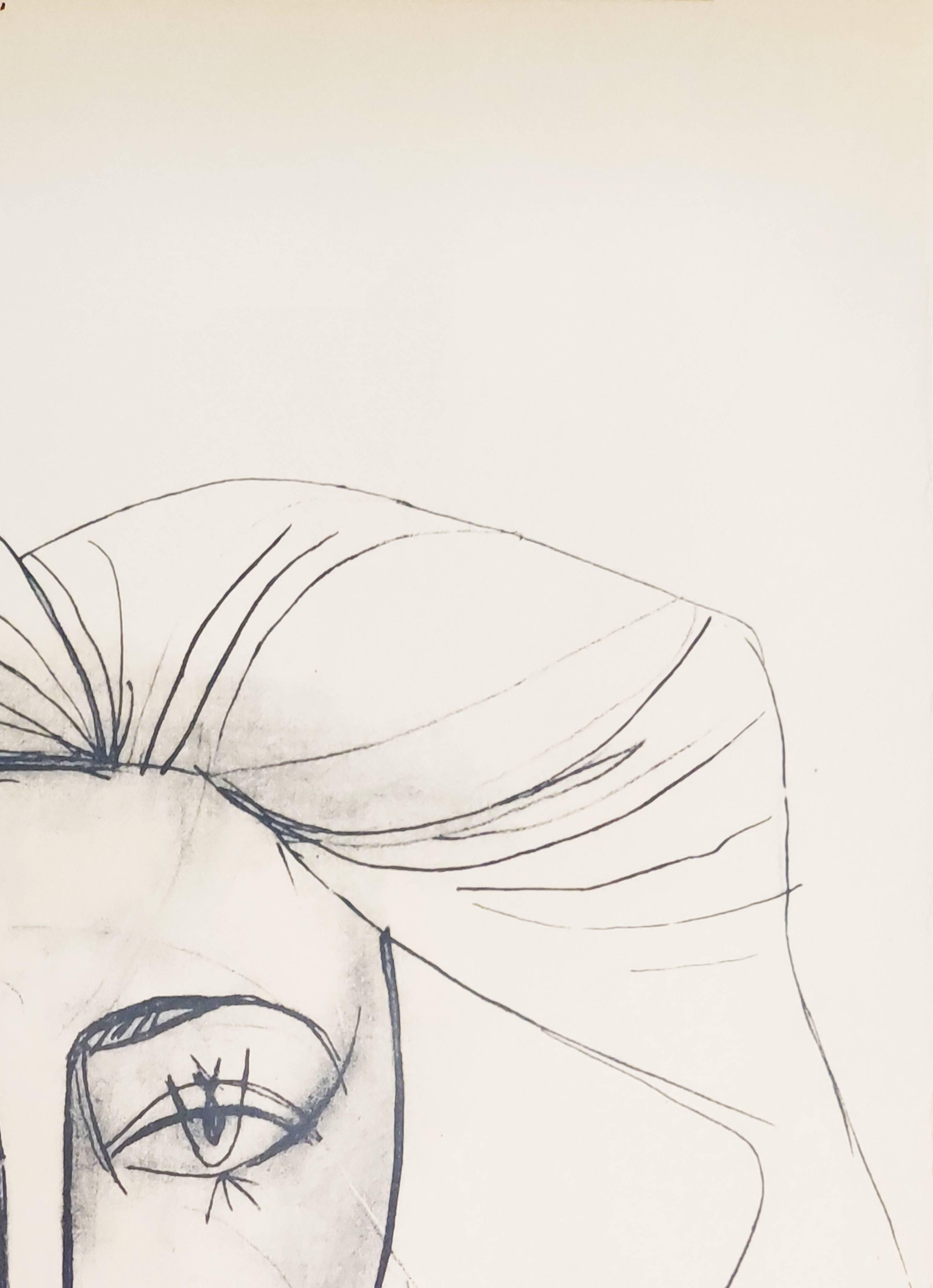 Femme La Paix - Beige Figurative Print by Pablo Picasso