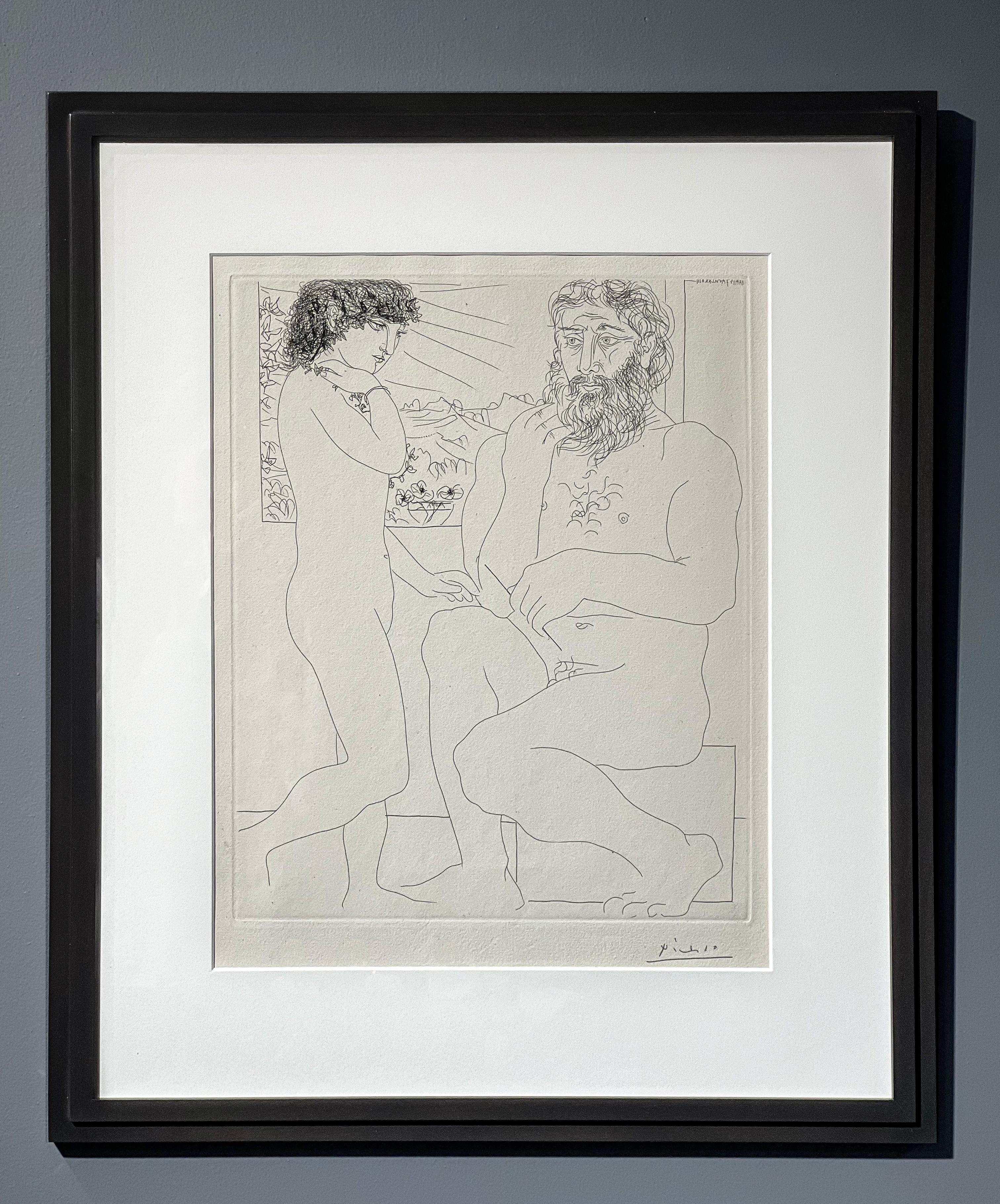 Figurative Picasso Etching, 'Sculpteur et Modèle Debout', 1933 For Sale 1