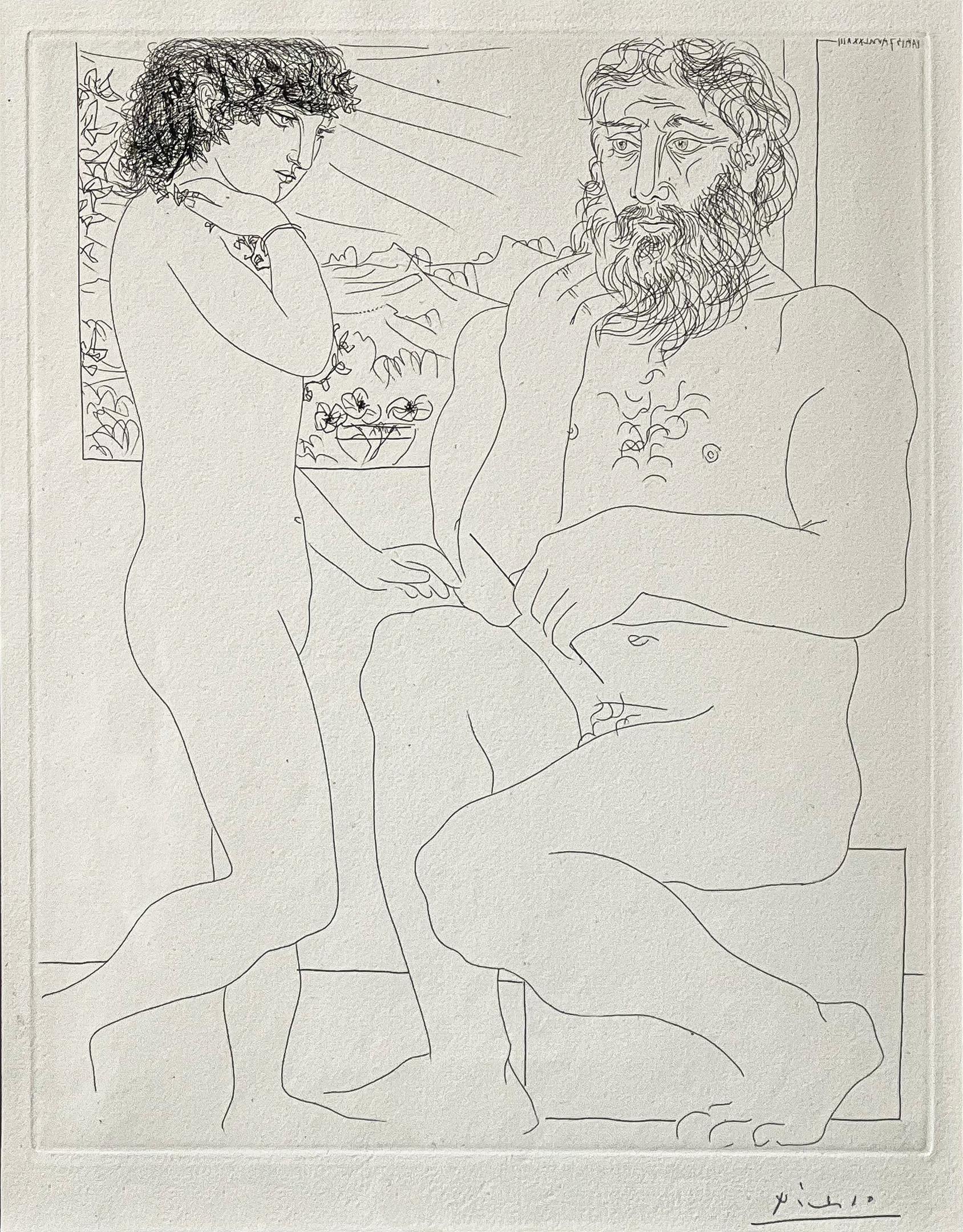 Figurative Picasso Etching, 'Sculpteur et Modèle Debout', 1933 For Sale 3