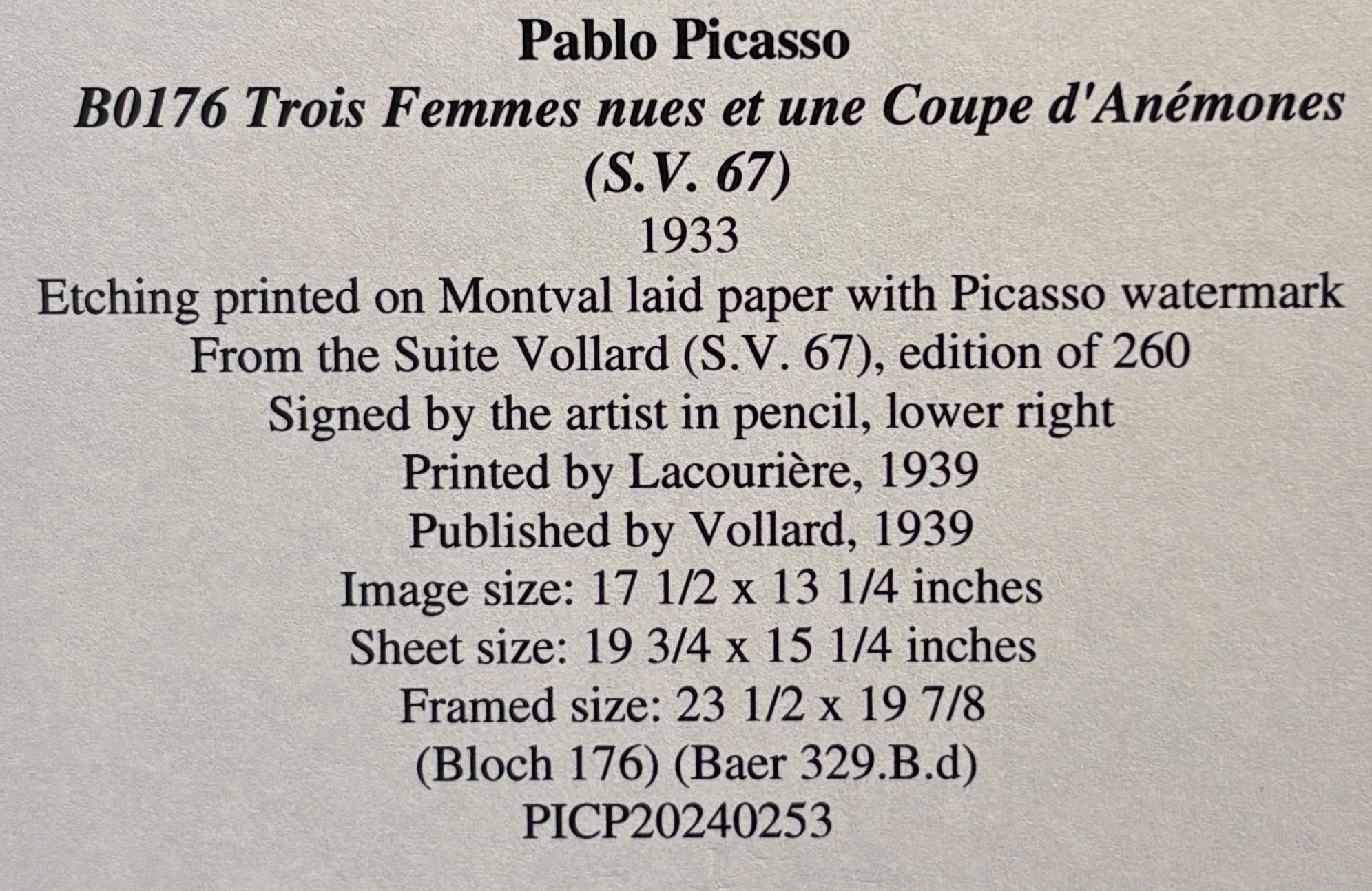 Gravure figurative de Picasso, 