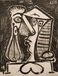 Figure Composée II - Original Lithograph by Pablo Picasso - 1949