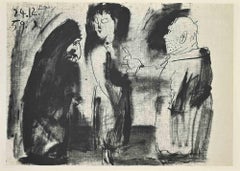 Figuras - Grabado (after) Pablo Picasso - Mediados del siglo XX