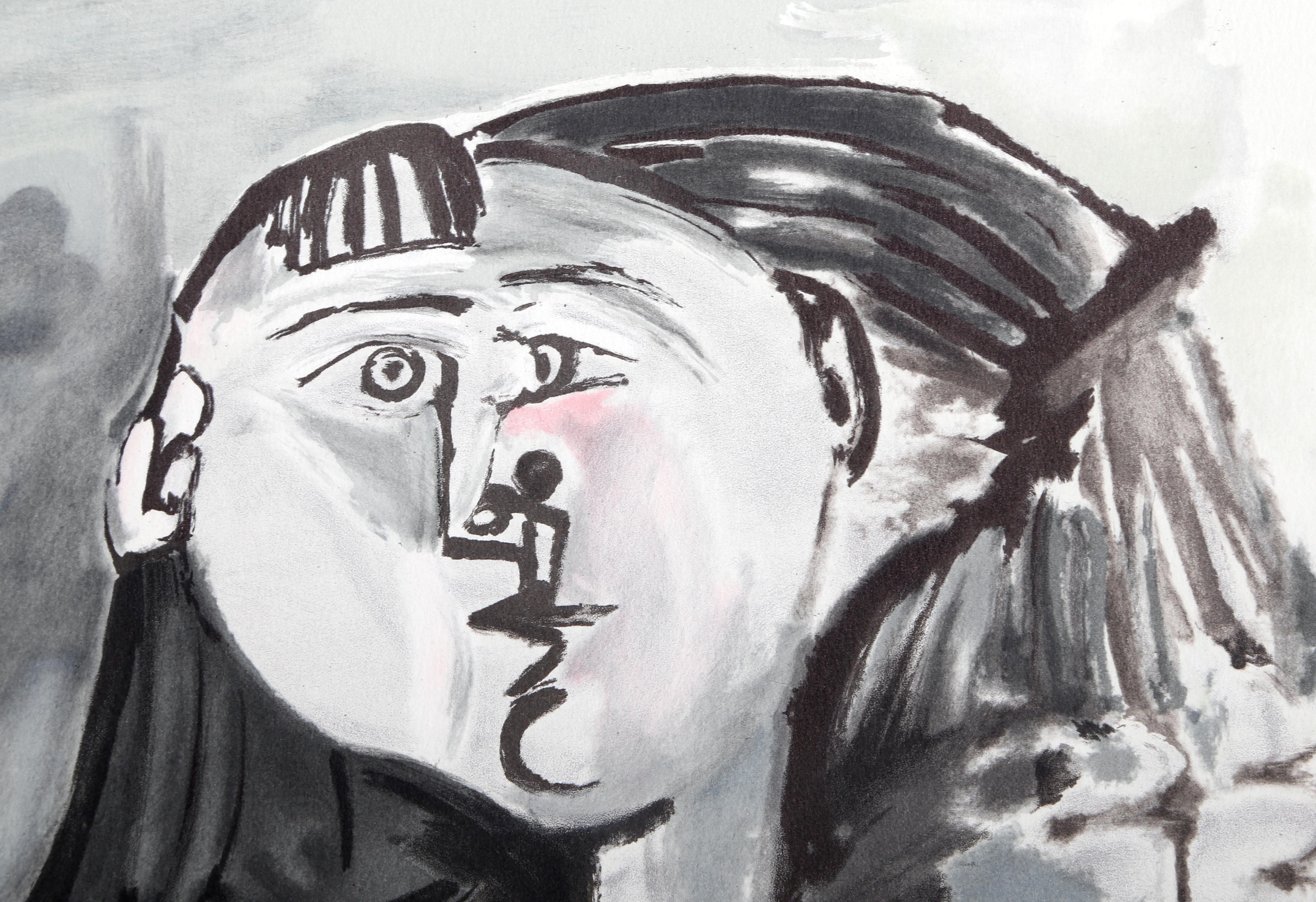 Fillette au Tricycle, Cubist Lithograph after Pablo Picasso For Sale 2