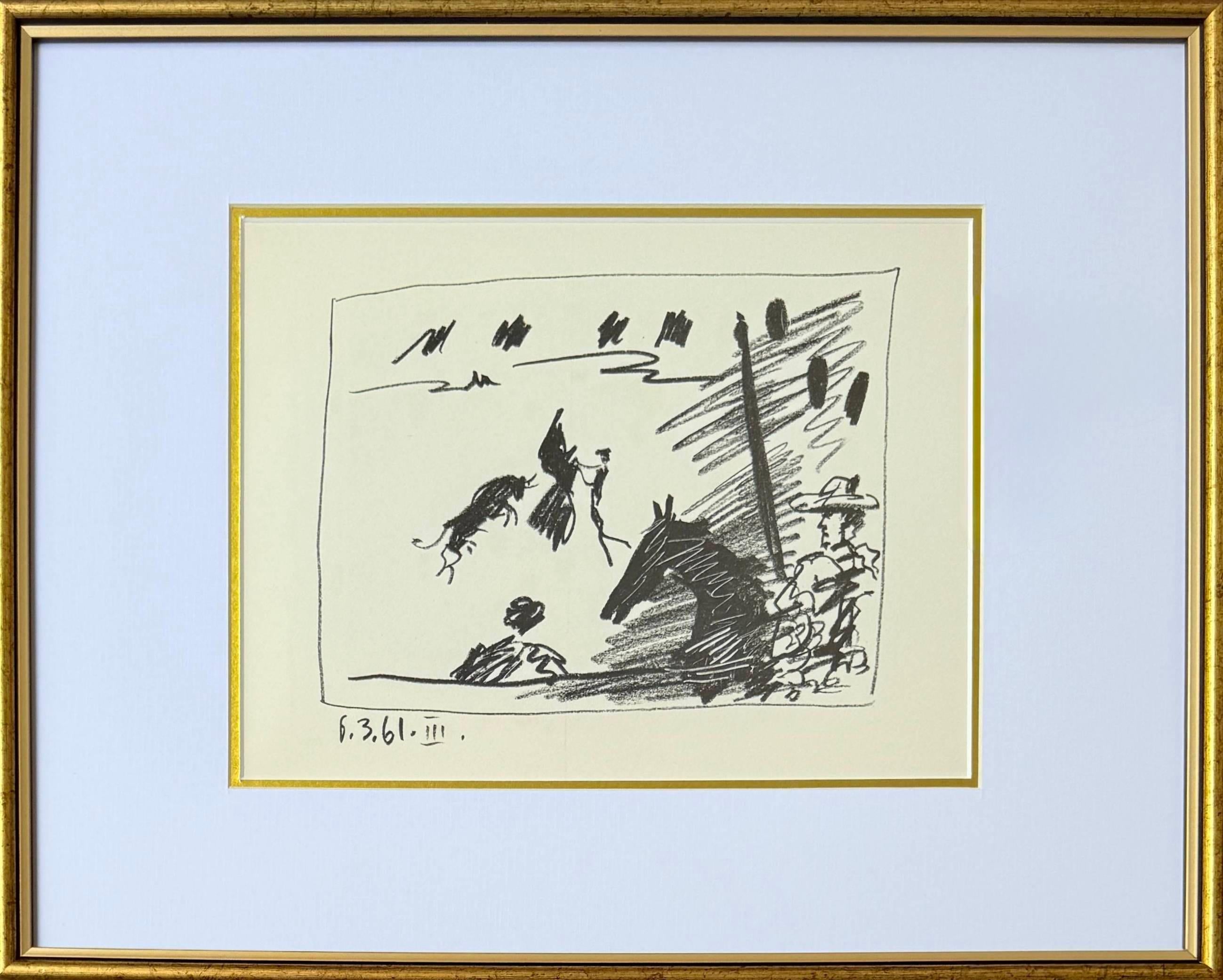 Pablo Picasso (1881-1973) - Vier Original-Lithographien - Serie A Los Toros

Lithographie von 1961.

Abmessungen des Werks: 31 x 25 cm.

Referenz: Bloch 1014-1017; Cramer 113.
Gedruckt von Atelier Fernand Mourlot, Paris

-- 

Satz von vier