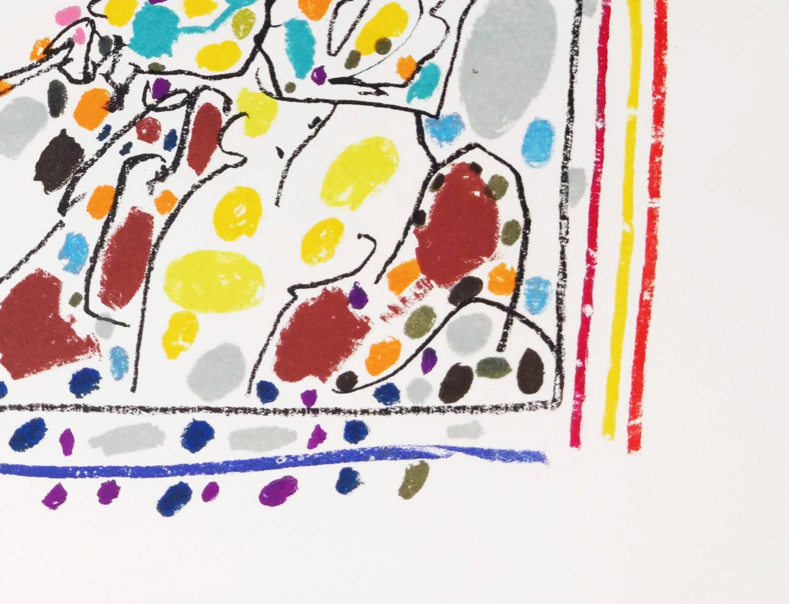 Four original lithographs - A Los Toros series For Sale 4