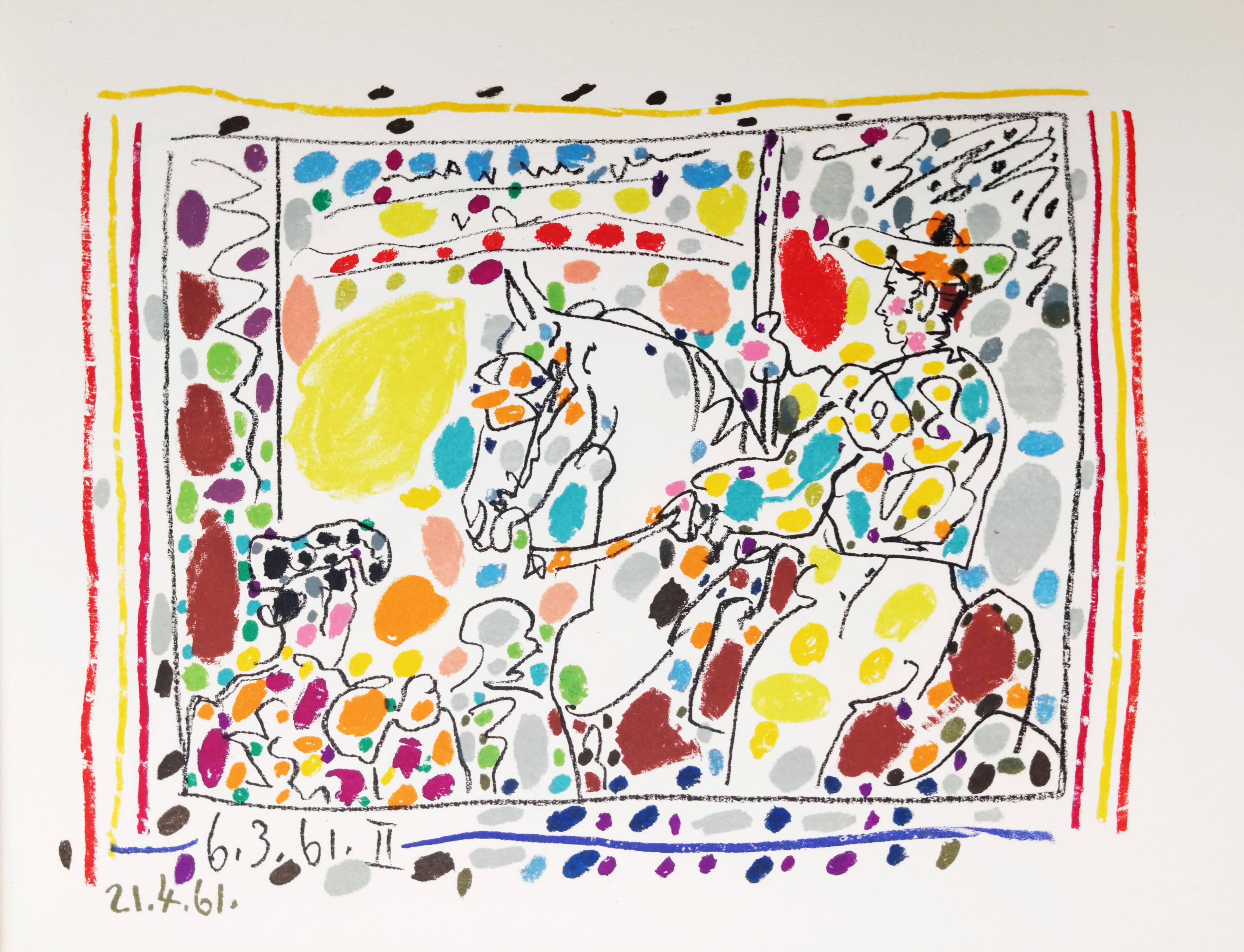 Four original lithographs - A Los Toros series For Sale 5