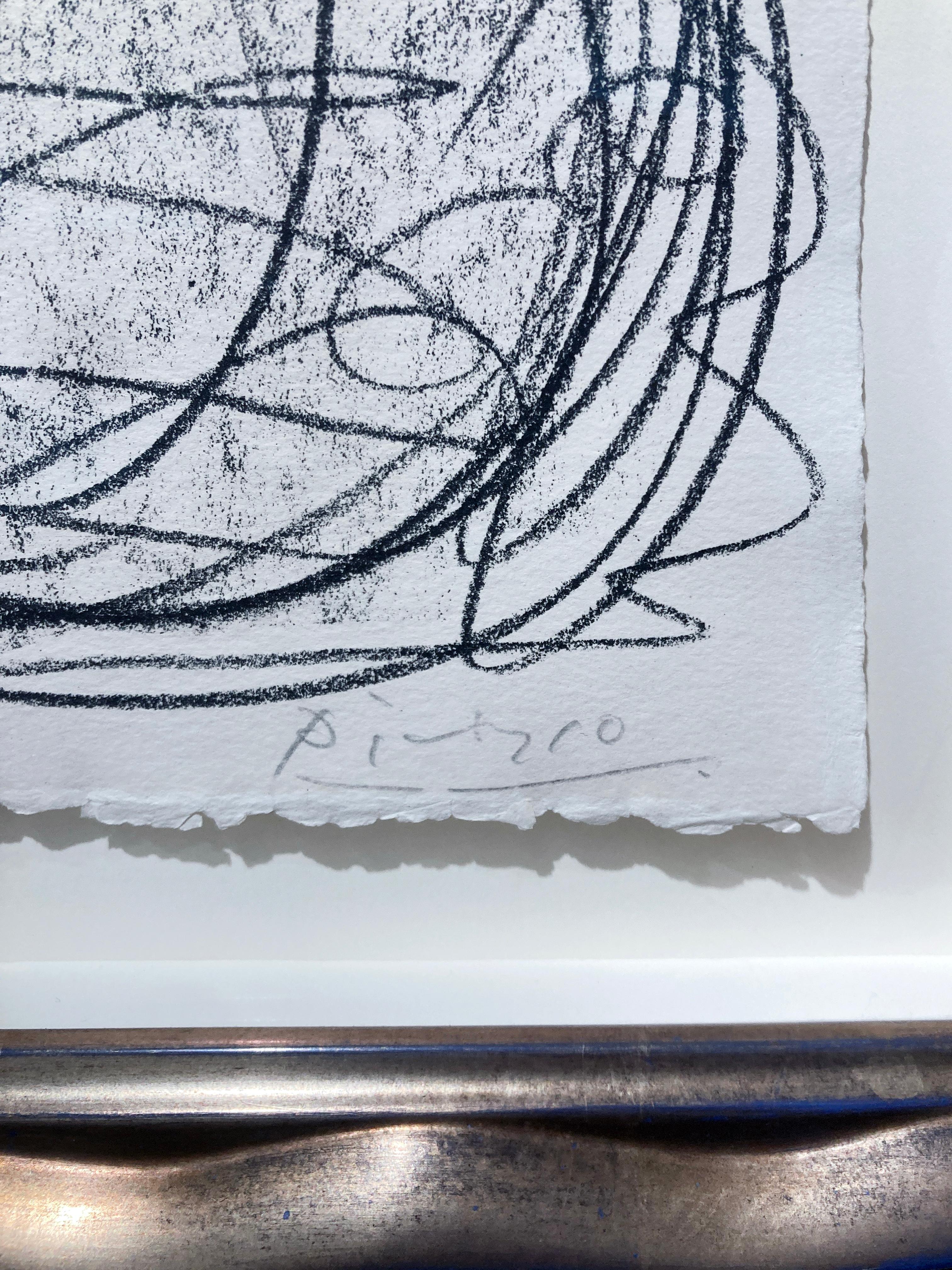 Artist:  Picasso, Pablo
Title:  Francoise (B. 401, M. 45)
Date:  1946
Medium:  Lithograph printed in black ink on wove paper bearing the Arches script watermark.
Unframed Dimensions:  25