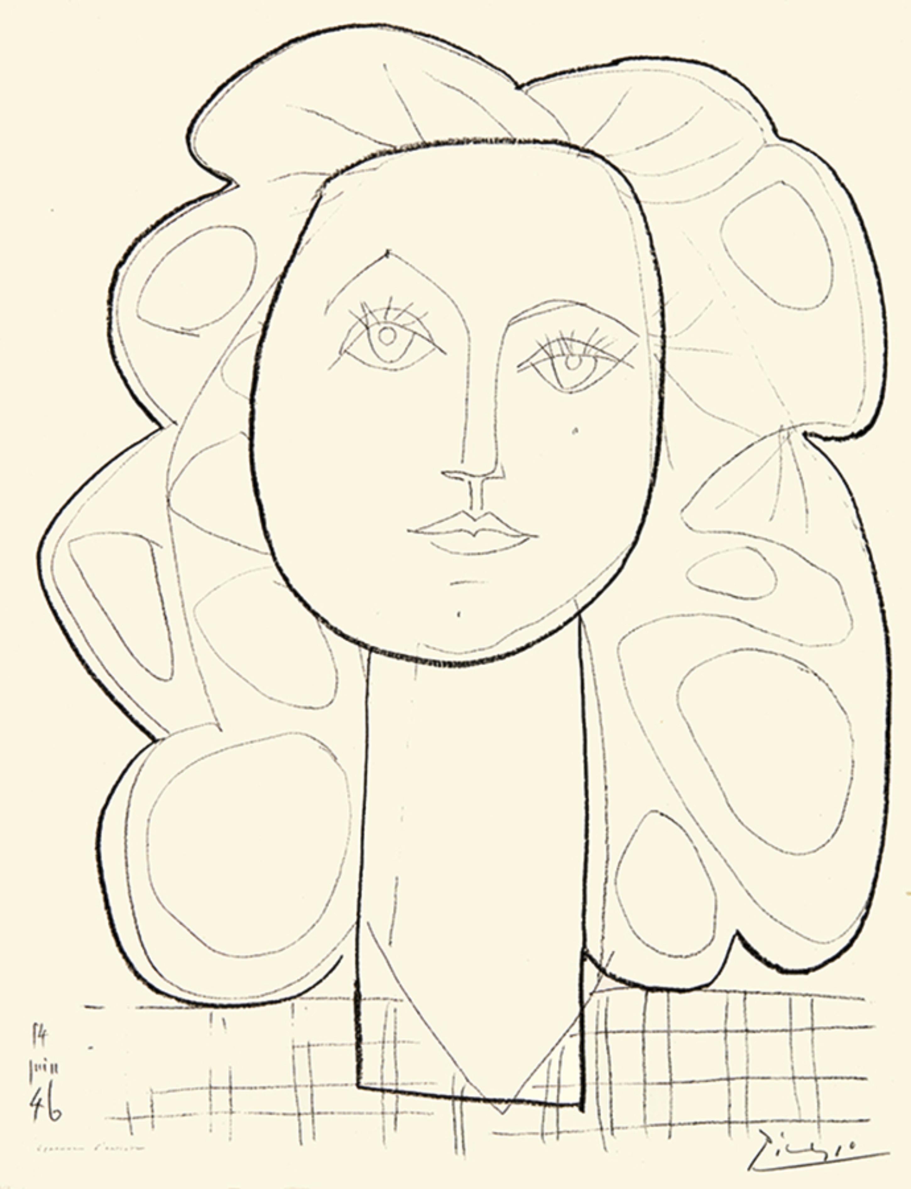 Pablo Picasso Portrait Print - Françoise