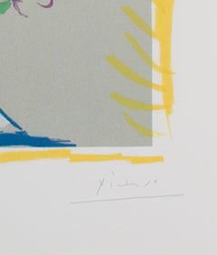 "'Fumeur' from Picasso Dessins, " color lithograph by Pablo Picasso