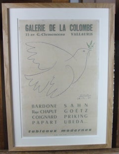 Galerie de la Colombe, 1961 – Litographie, 48x32 cm, gerahmt