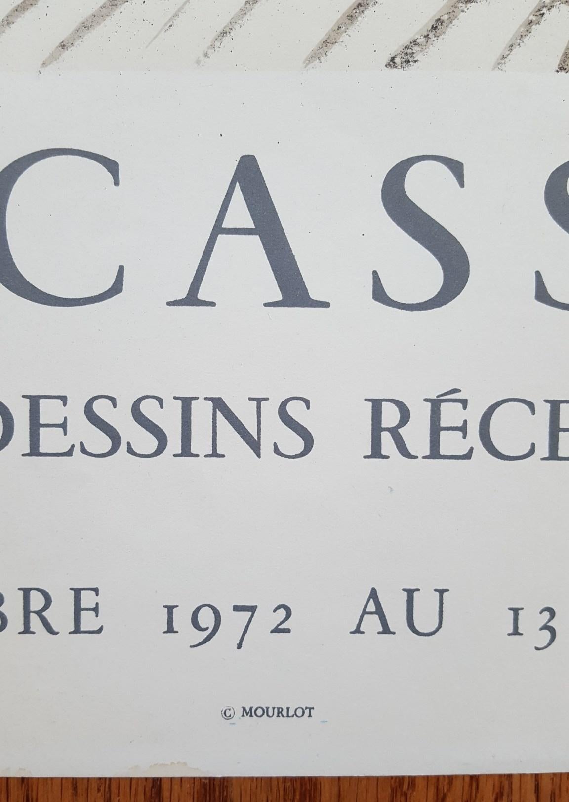 Affiche de la Galerie Louise Leiris (Le peintre et son modèle) /// Pablo Picasso nu en vente 3