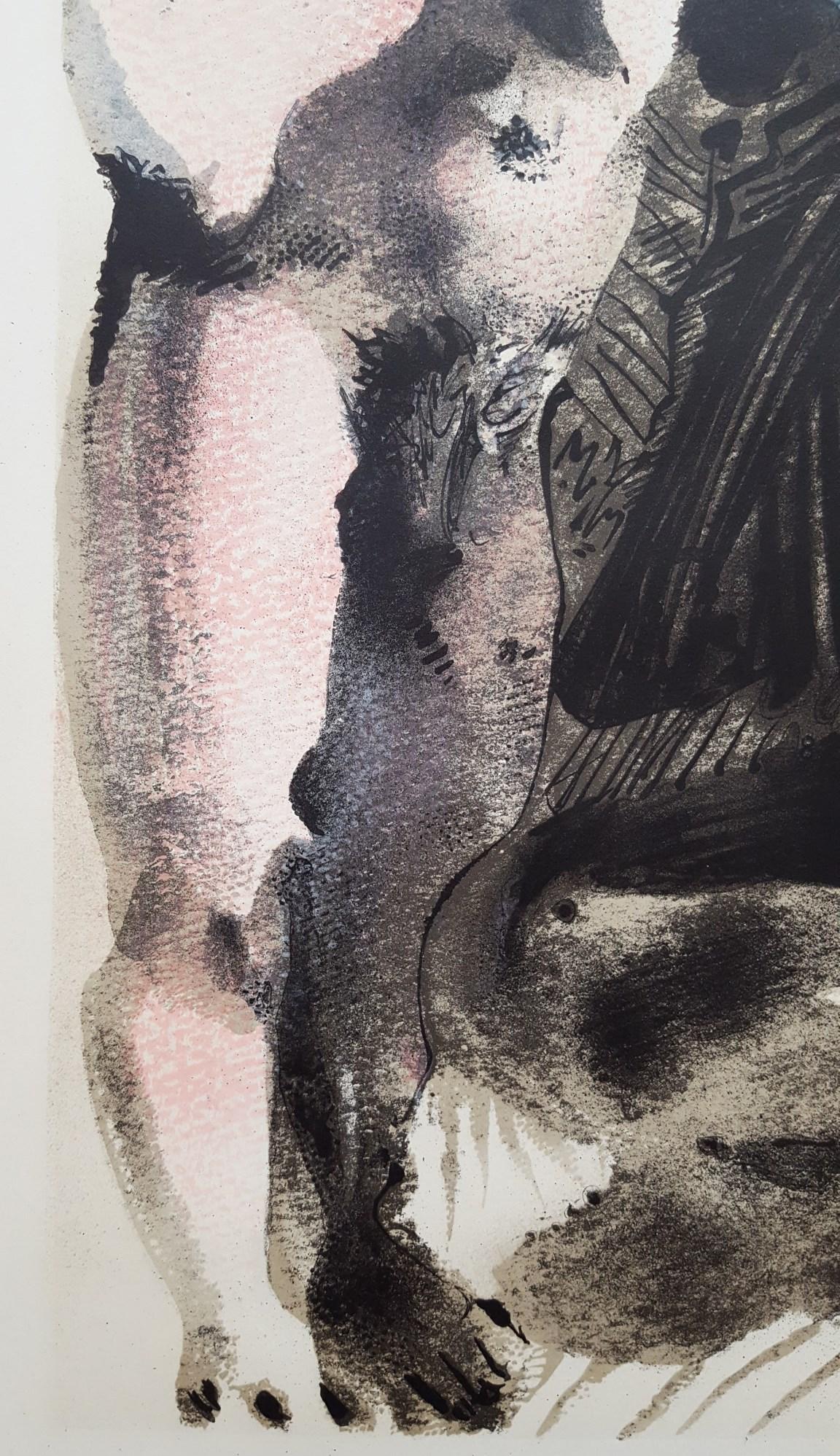 Affiche de la Galerie Louise Leiris (Le peintre et son modèle) /// Pablo Picasso nu en vente 4