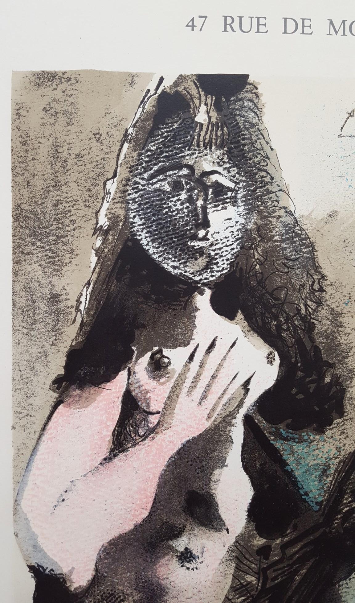 Affiche de la Galerie Louise Leiris (Le peintre et son modèle) /// Pablo Picasso nu en vente 6