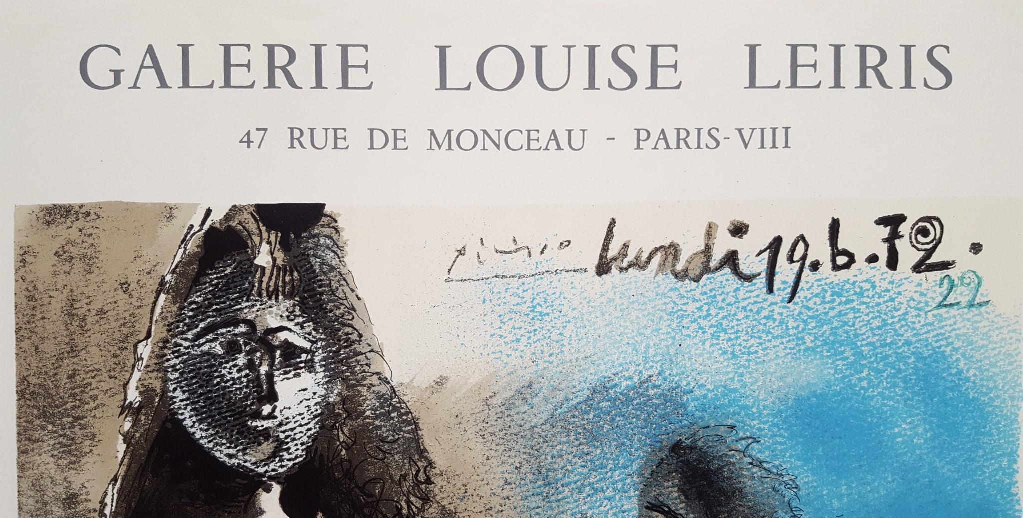 Affiche de la Galerie Louise Leiris (Le peintre et son modèle) /// Pablo Picasso nu en vente 7