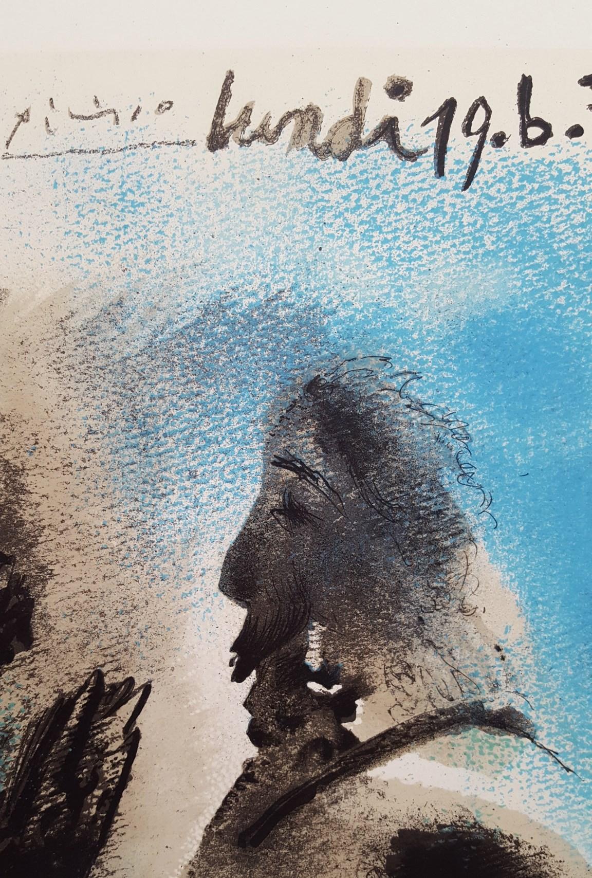 Affiche de la Galerie Louise Leiris (Le peintre et son modèle) /// Pablo Picasso nu en vente 8