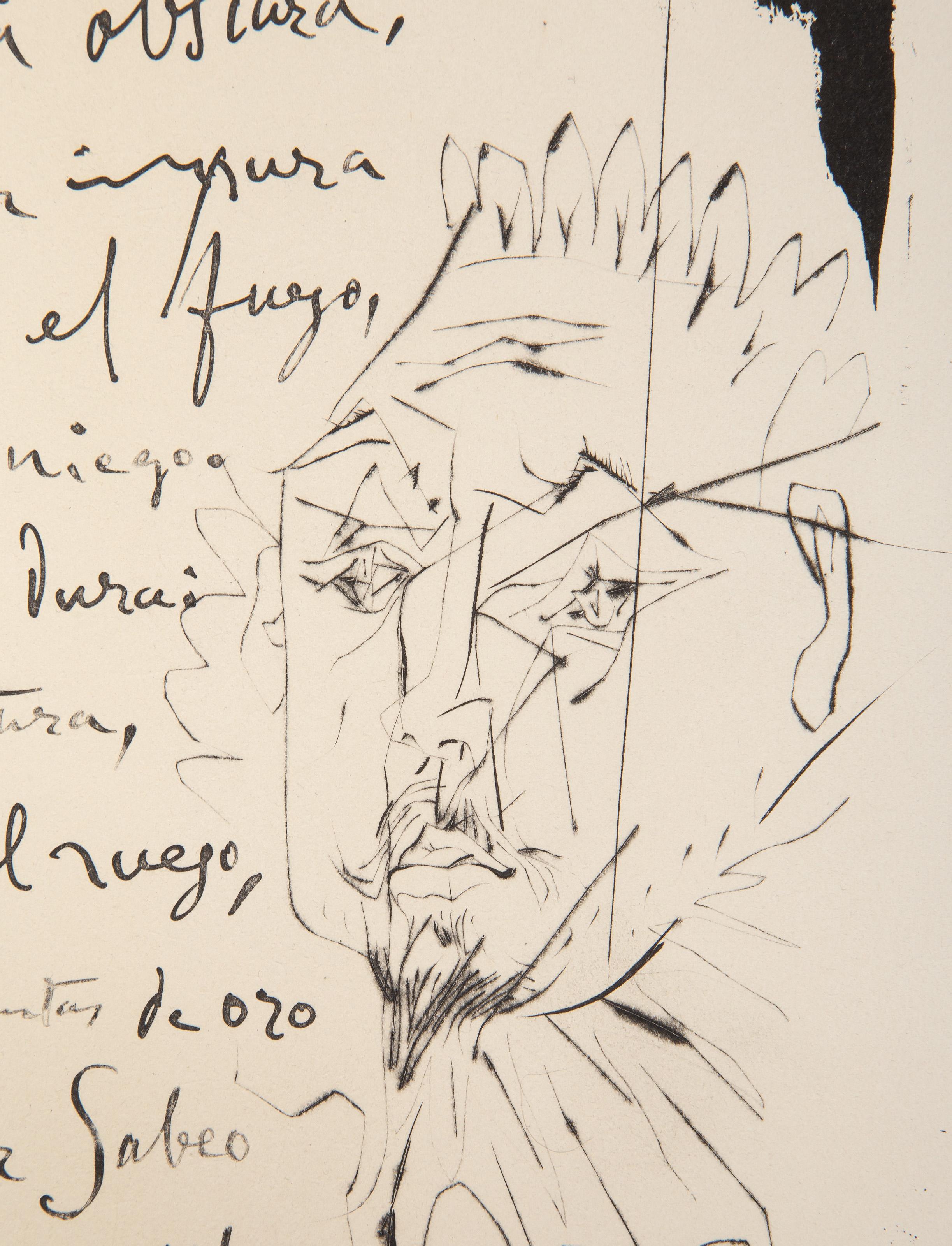 Gongora (Soneto Burlesco), Etching by Pablo Picasso For Sale 1