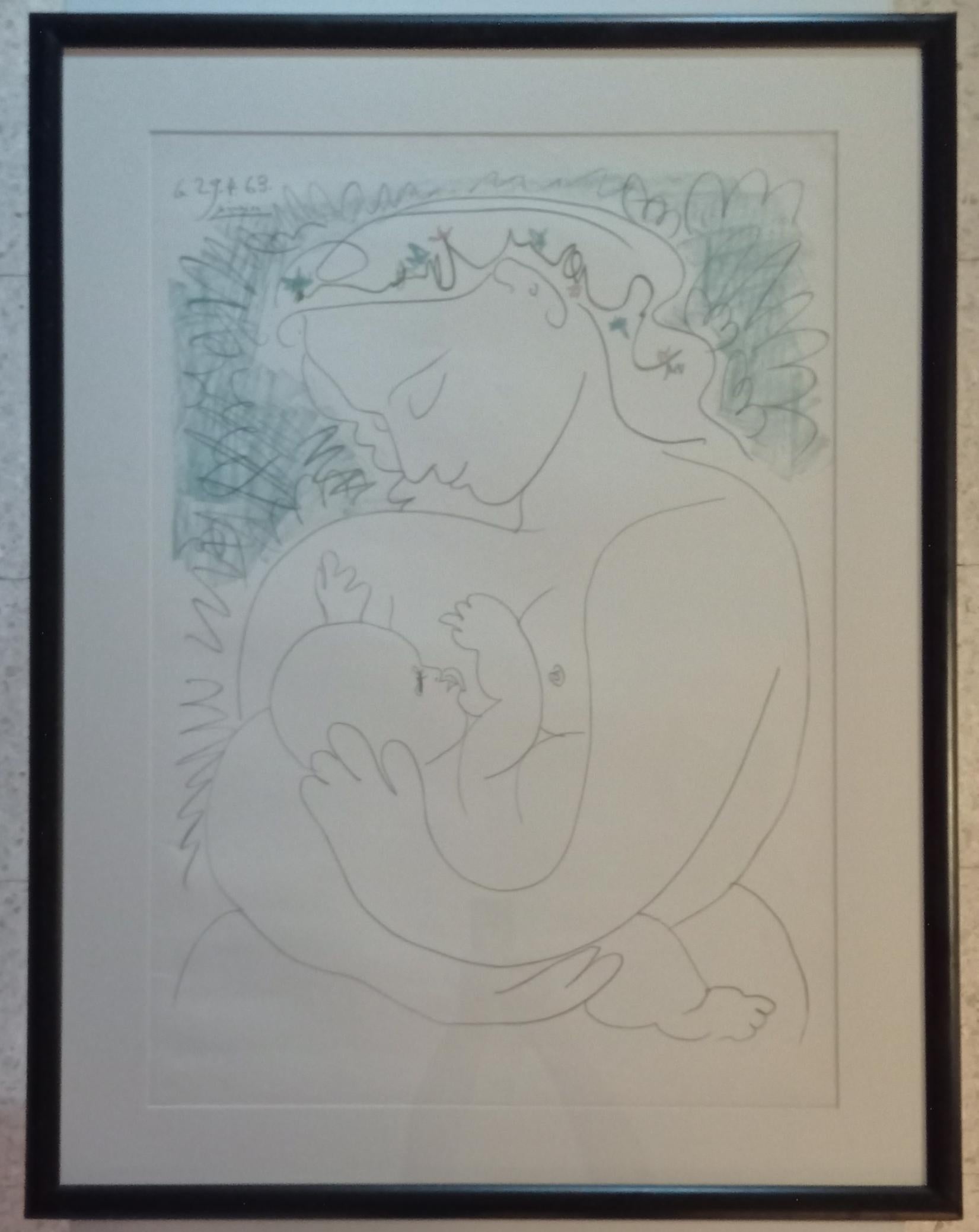 Pablo Picasso Portrait Print – Grande Maternité