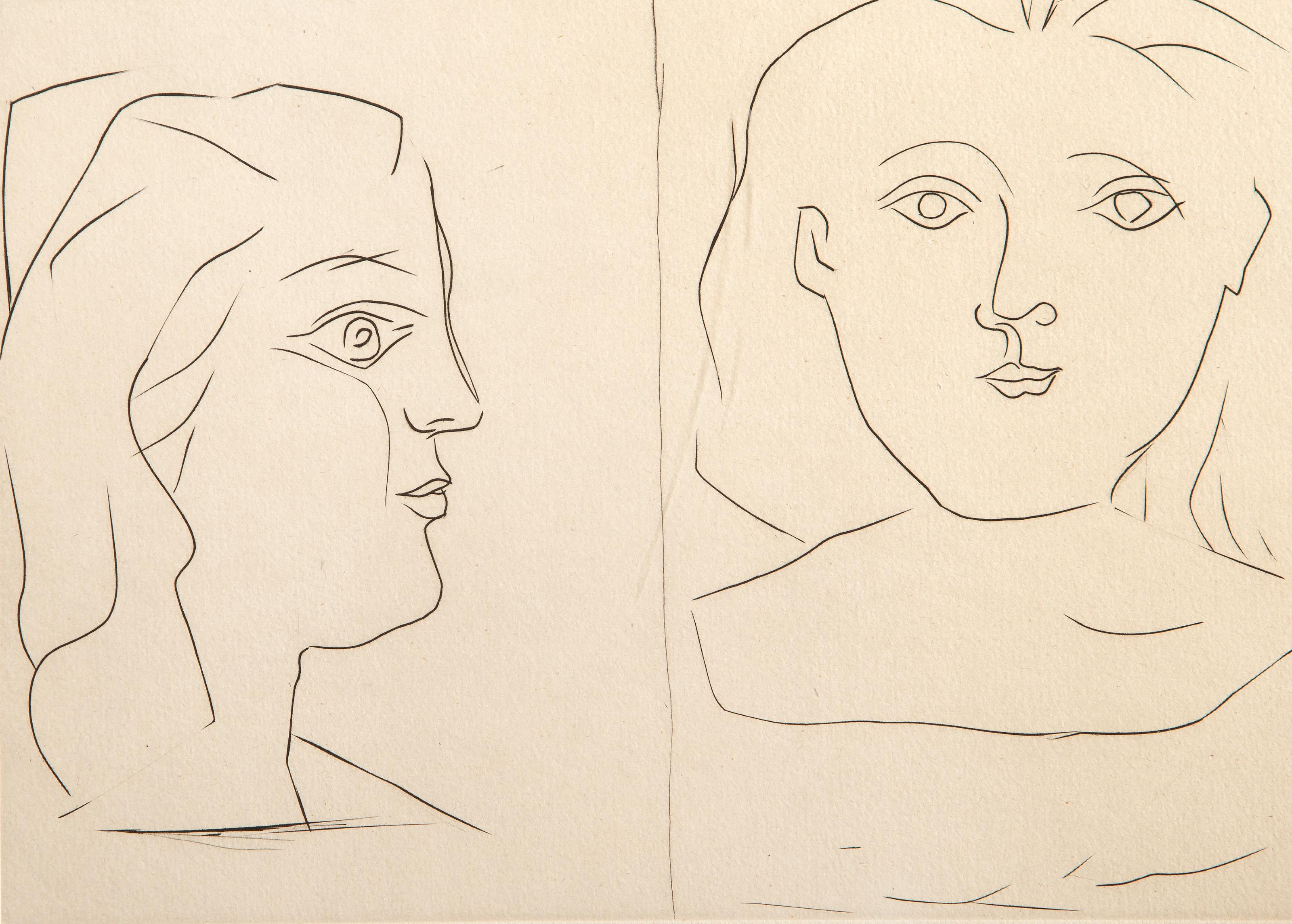 Gravure Au Burin 1945, Etching by Pablo Picasso For Sale 2