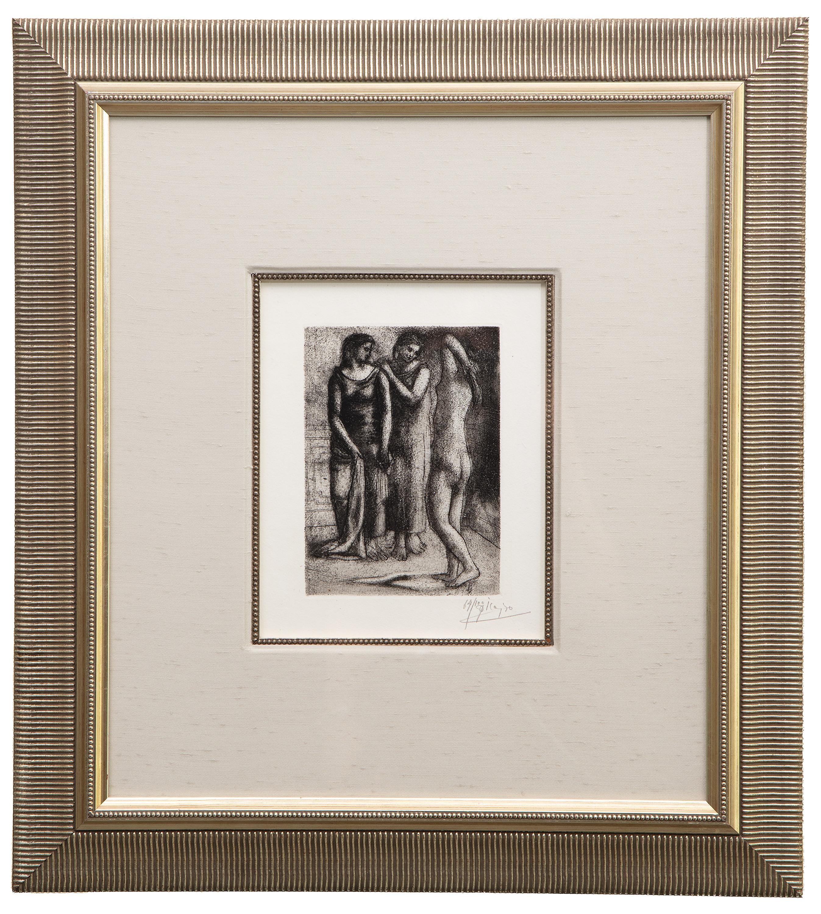Pablo Picasso Nude Print - Groupe de Trois Femmes (Group of Three Women) - Etching edition 64/100, 1922