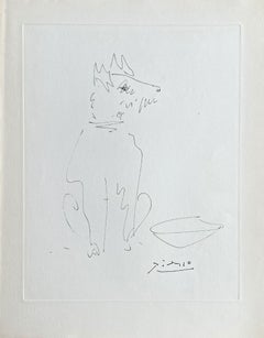 Happy Dog - Etching Signed in the Plate