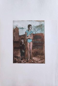 Vintage Harlequin and Boy