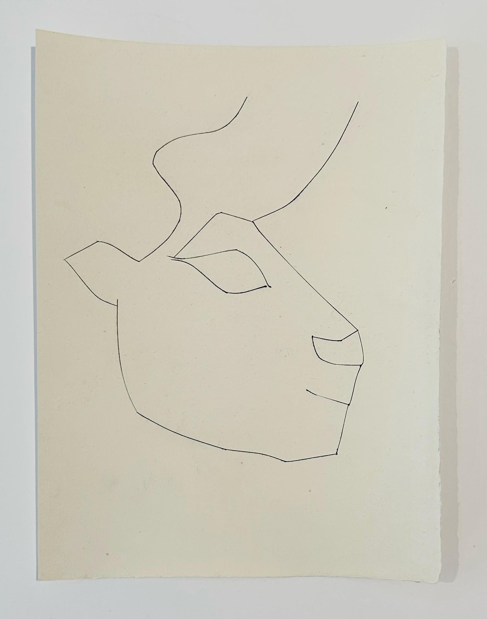 Kopf eines Kalbs (Teller XXXVI), von Carmen (Minimalistisch), Print, von Pablo Picasso