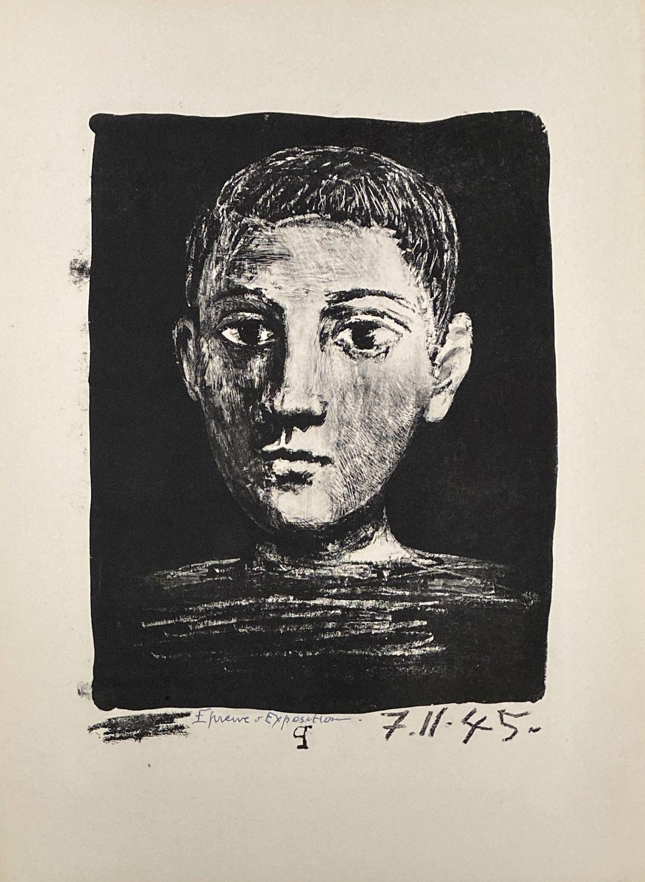 Head Of Young Boy (Final State) - Original Lithograph - Bloch 378 - Mourlot