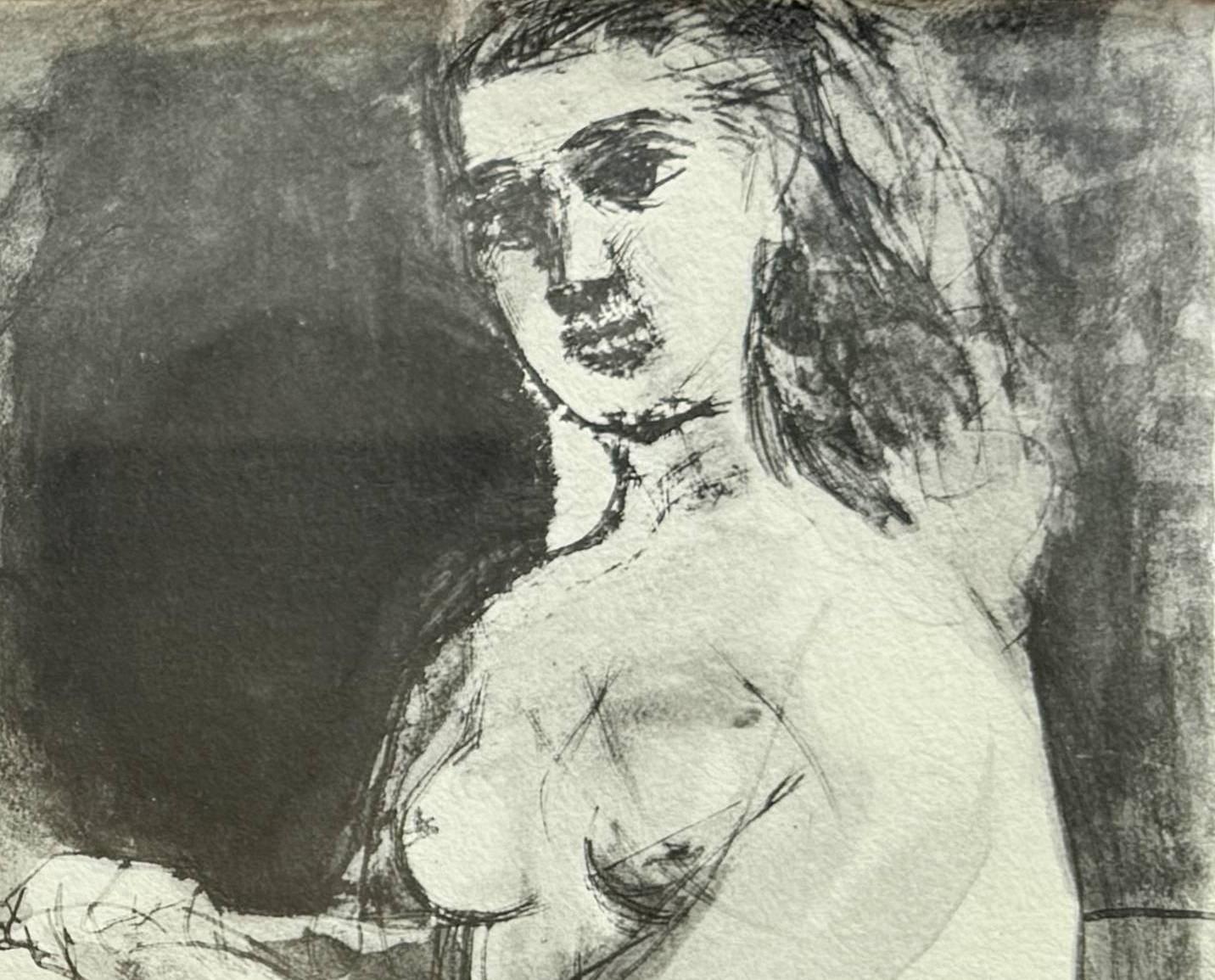 Homme couché et femme assise For Sale 1