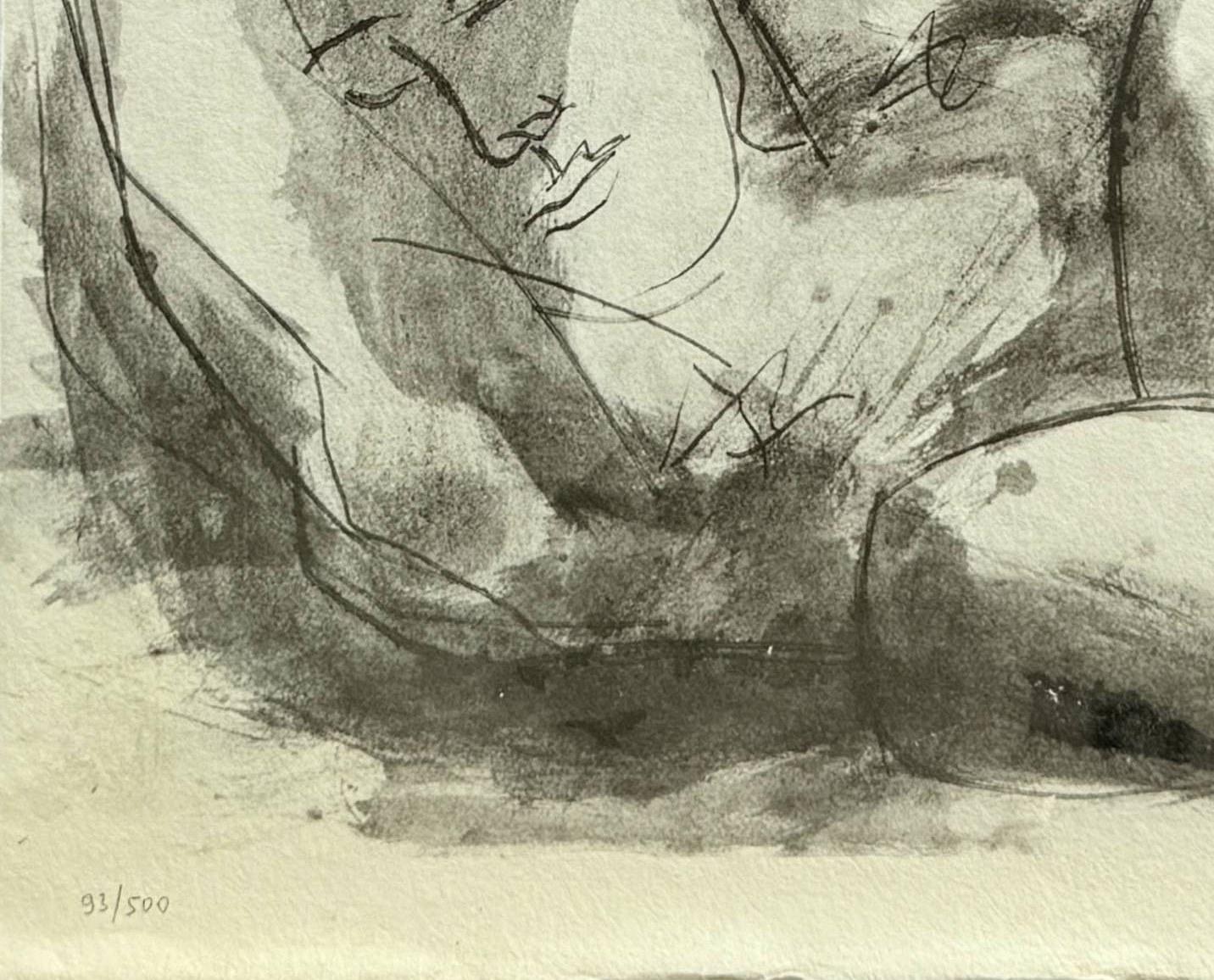 Homme couché et femme assise For Sale 2