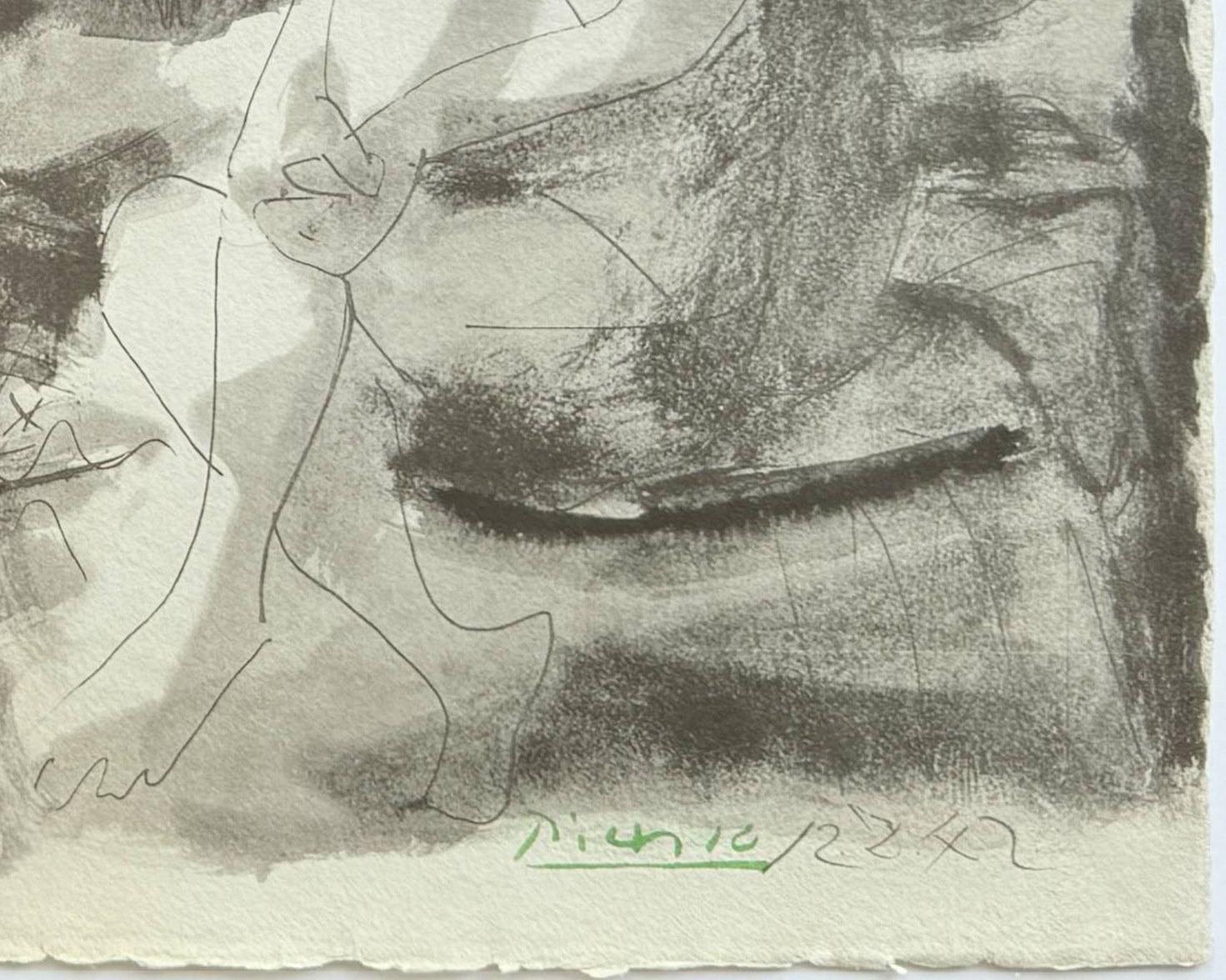 Homme couché et femme assise For Sale 1