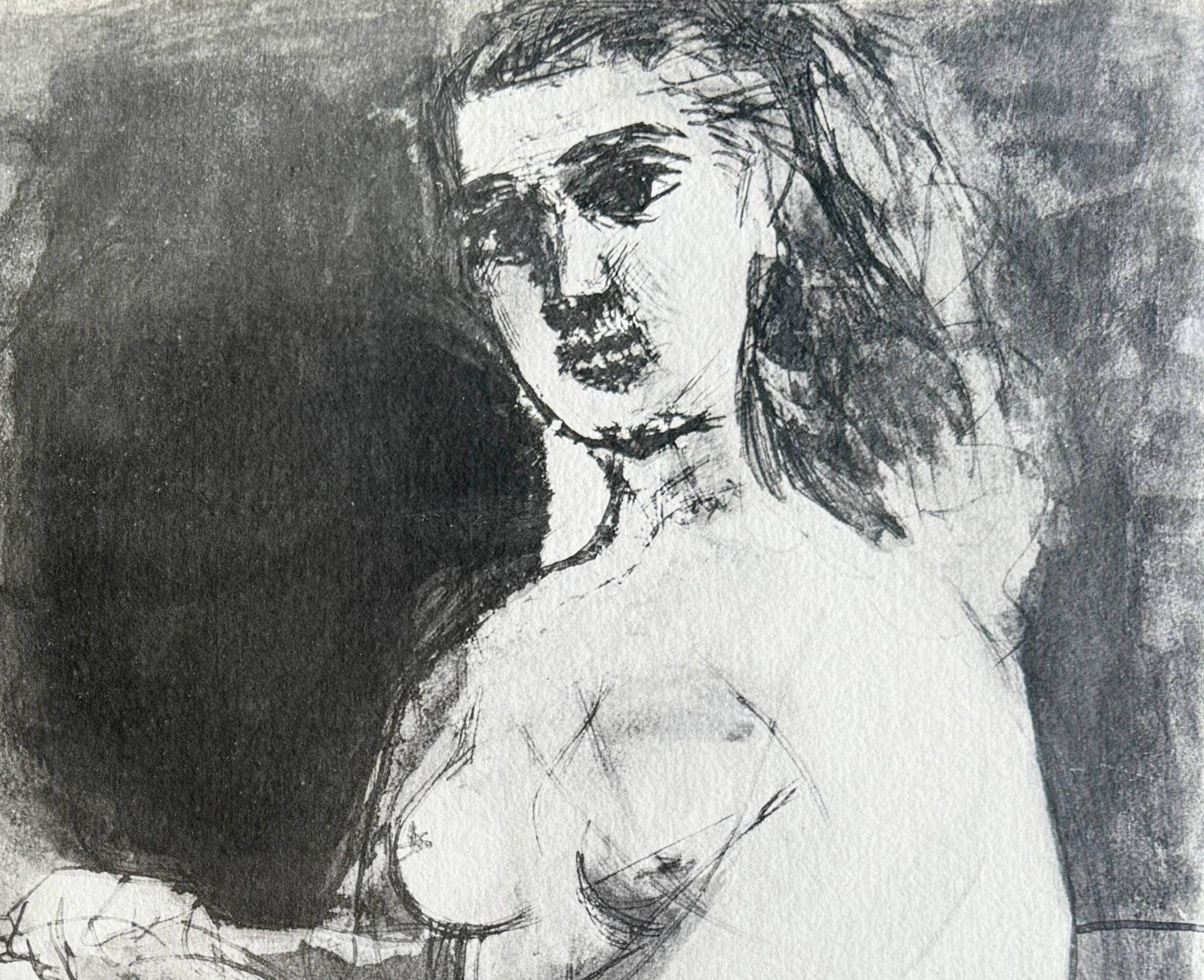 Homme couché et femme assise For Sale 2