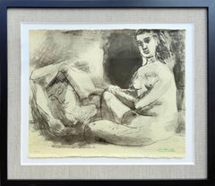 Homme couché et femme assise (Homme und Frau)