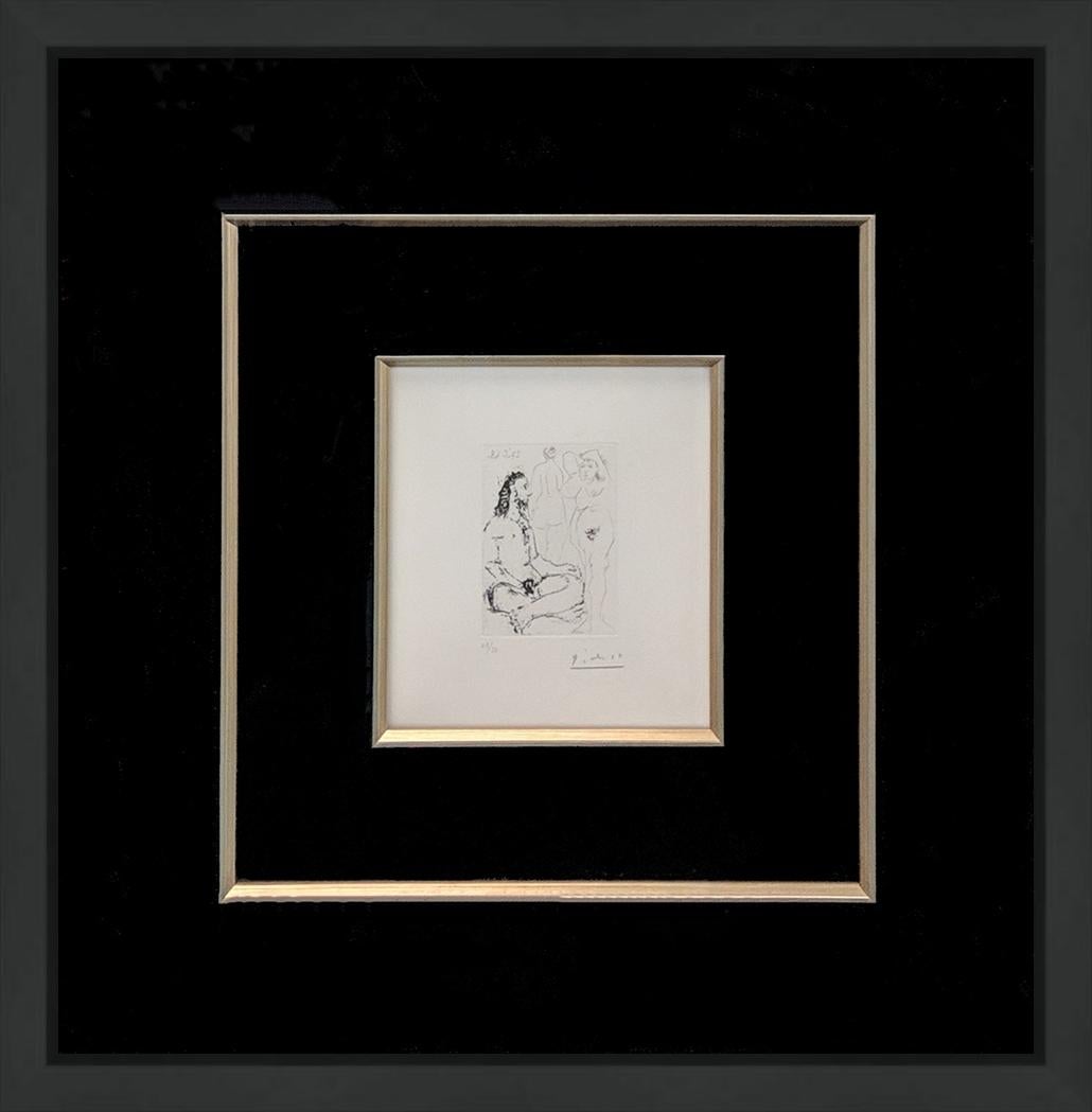 HOMME NU ASSIS EN TAILLEUR (BLOCH 1600) - Print by Pablo Picasso