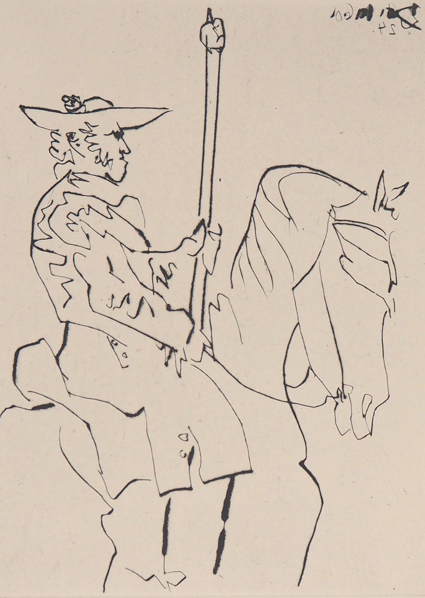 Horseman, Le Carmen Des Carmen, 1960 - Original etching (Bloch #1000) - Modern Print by Pablo Picasso