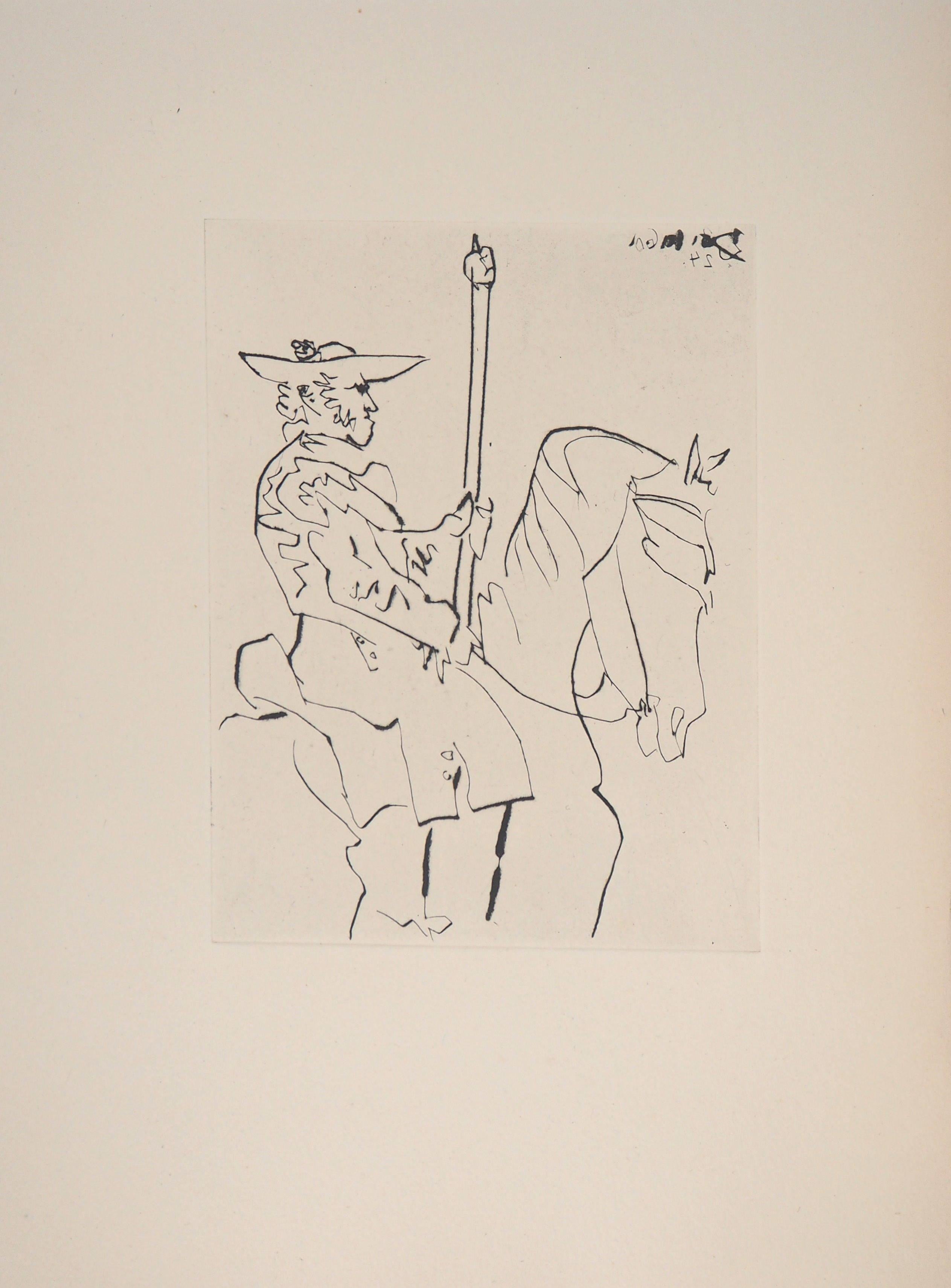 Horseman, Le Carmen Des Carmen, 1960 - Original etching - Print by Pablo Picasso