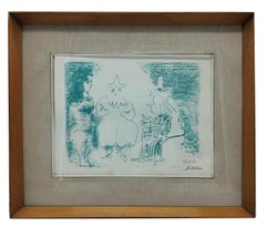 I PERSONAGGI DEL CIRC - Litografia su carta Picasso, Italia 1950s