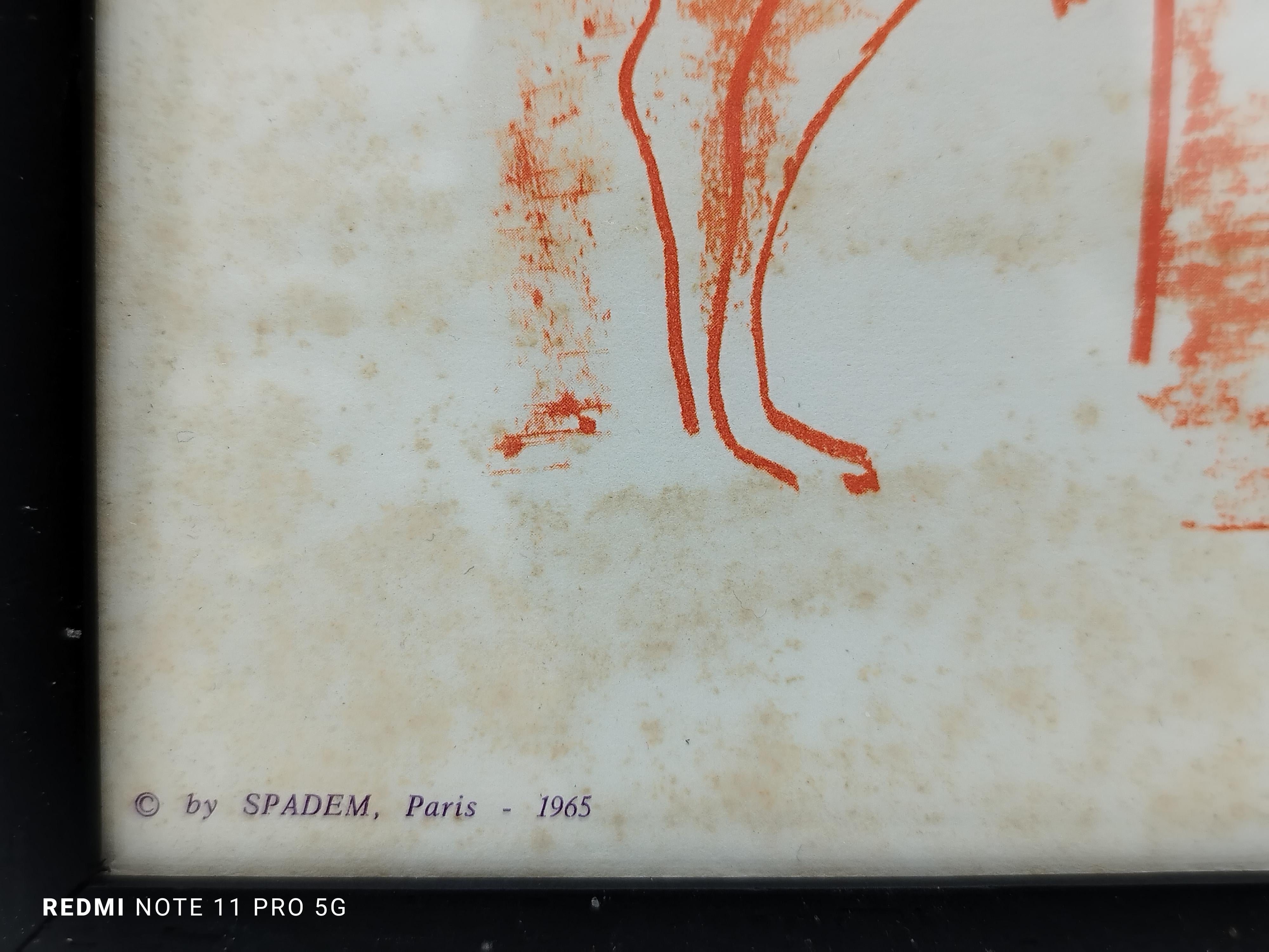 I PERSONAGGI DEL CIRCO - Litografia su carta firmata Picasso, Italia 1950s 2