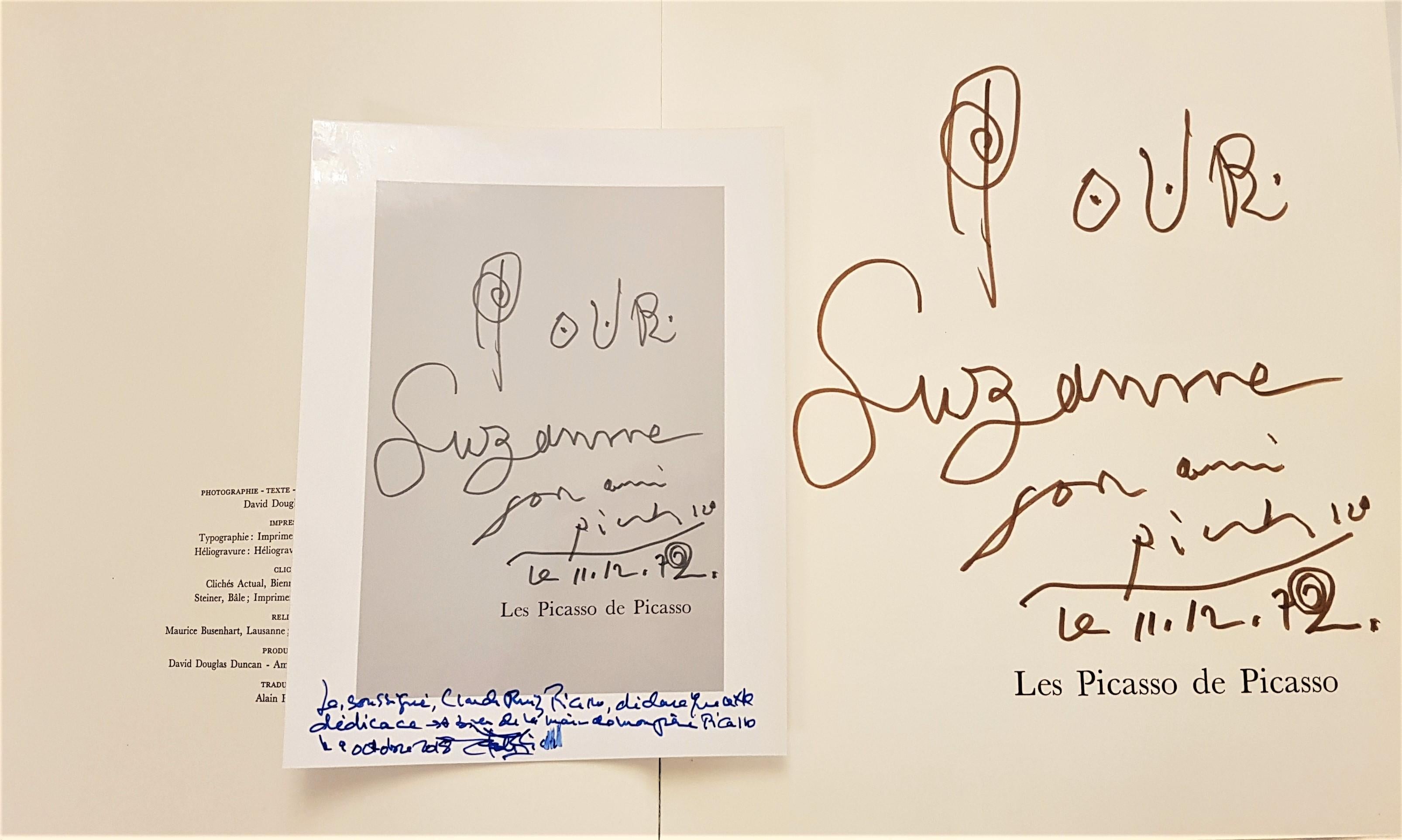 Inscribed and signed Pablo Picasso book from 1972, "Les Picasso de Picasso" 