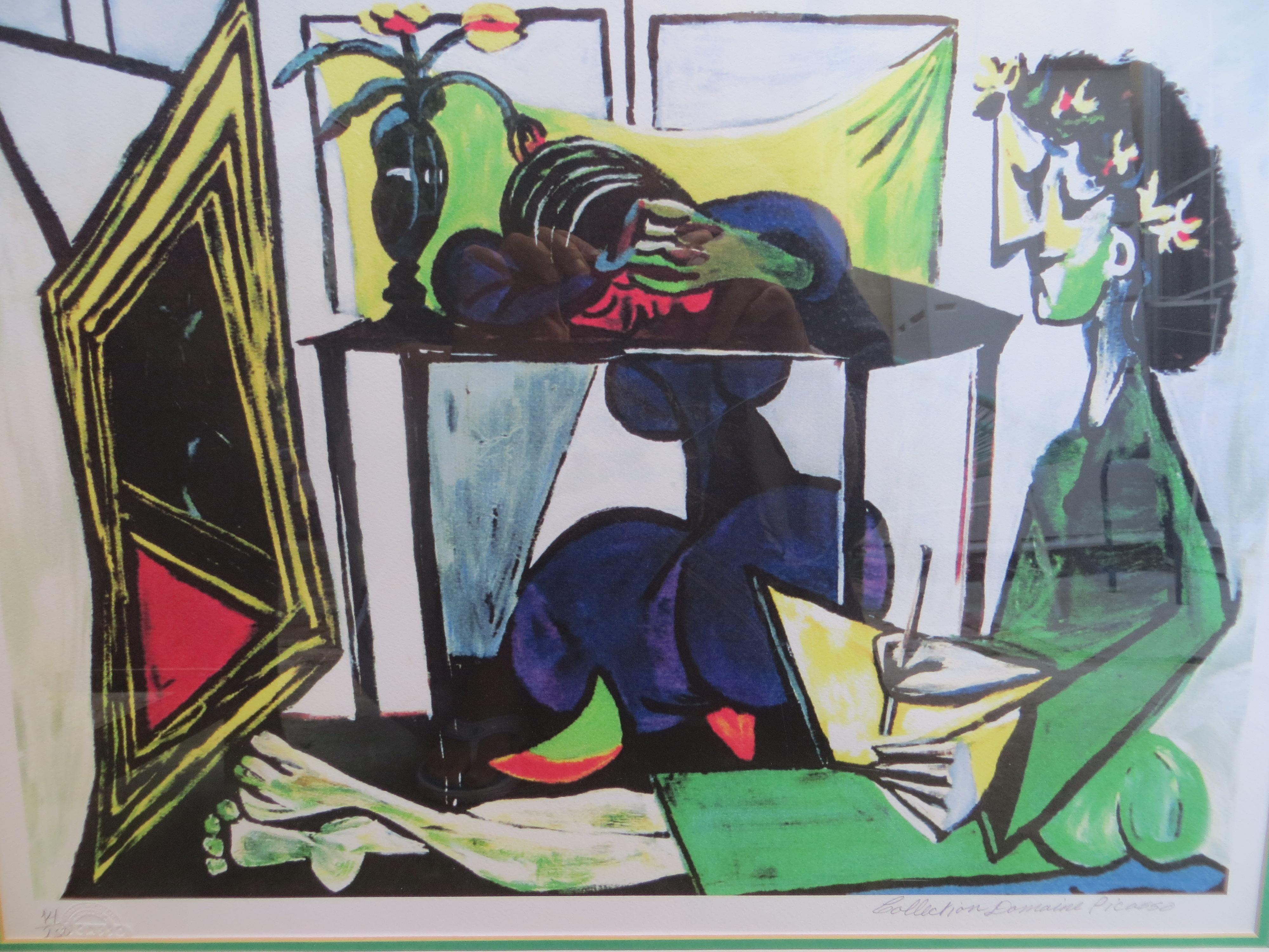 Interior with a Girl Drawing  Pablo Picasso Limited Print 3