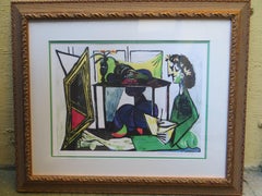 Interior with a Girl Drawing  Pablo Picasso Limited Print