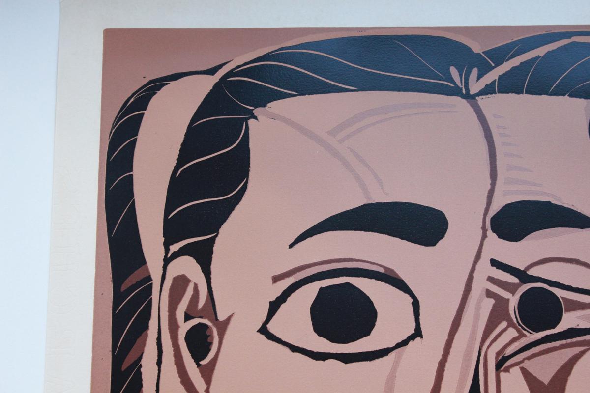 Jacqueline au Bandeau de Face (Grand Tête de Femme) - Moderne Print par Pablo Picasso