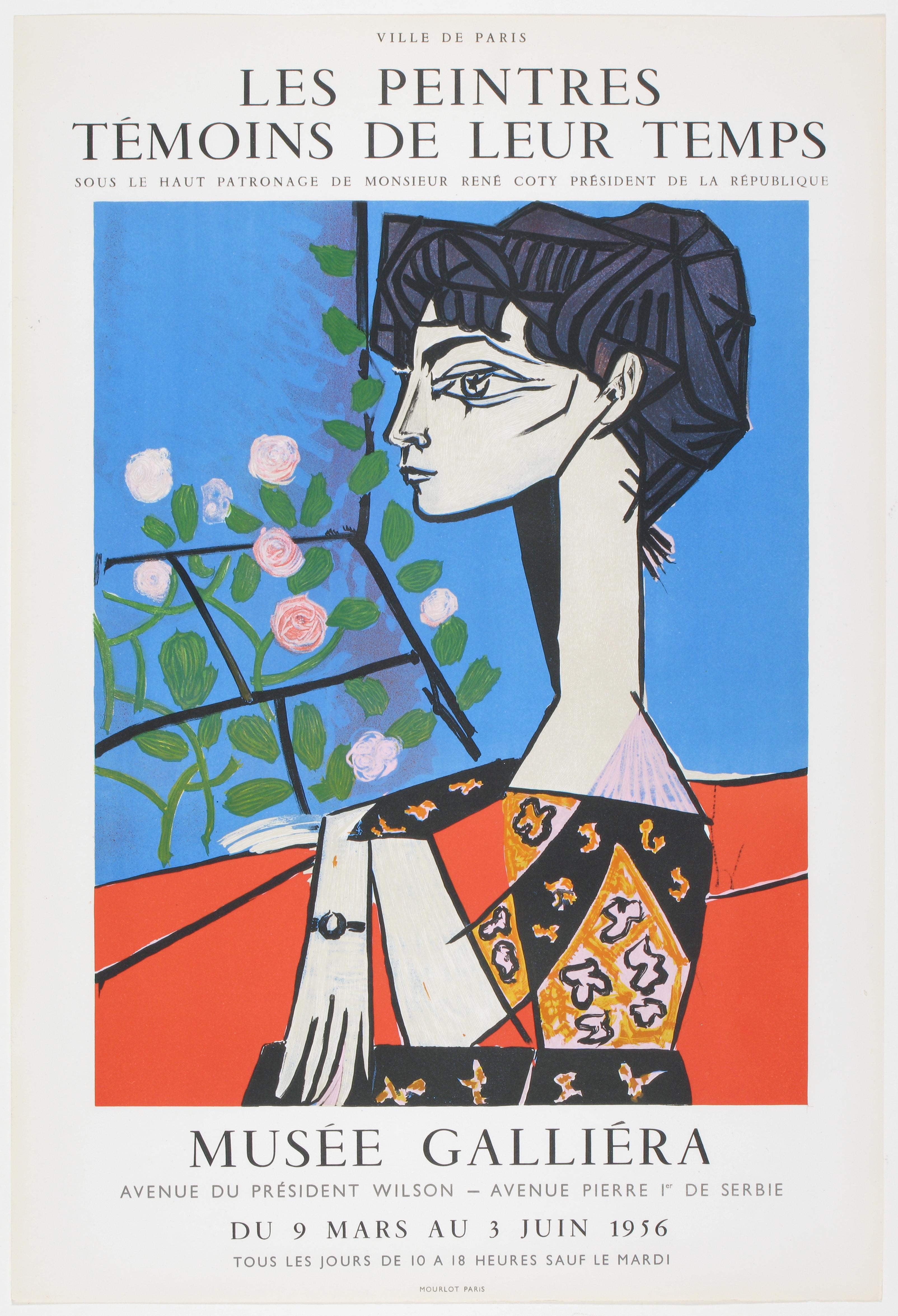 Jacqueline avec Fleurs - Print by Pablo Picasso