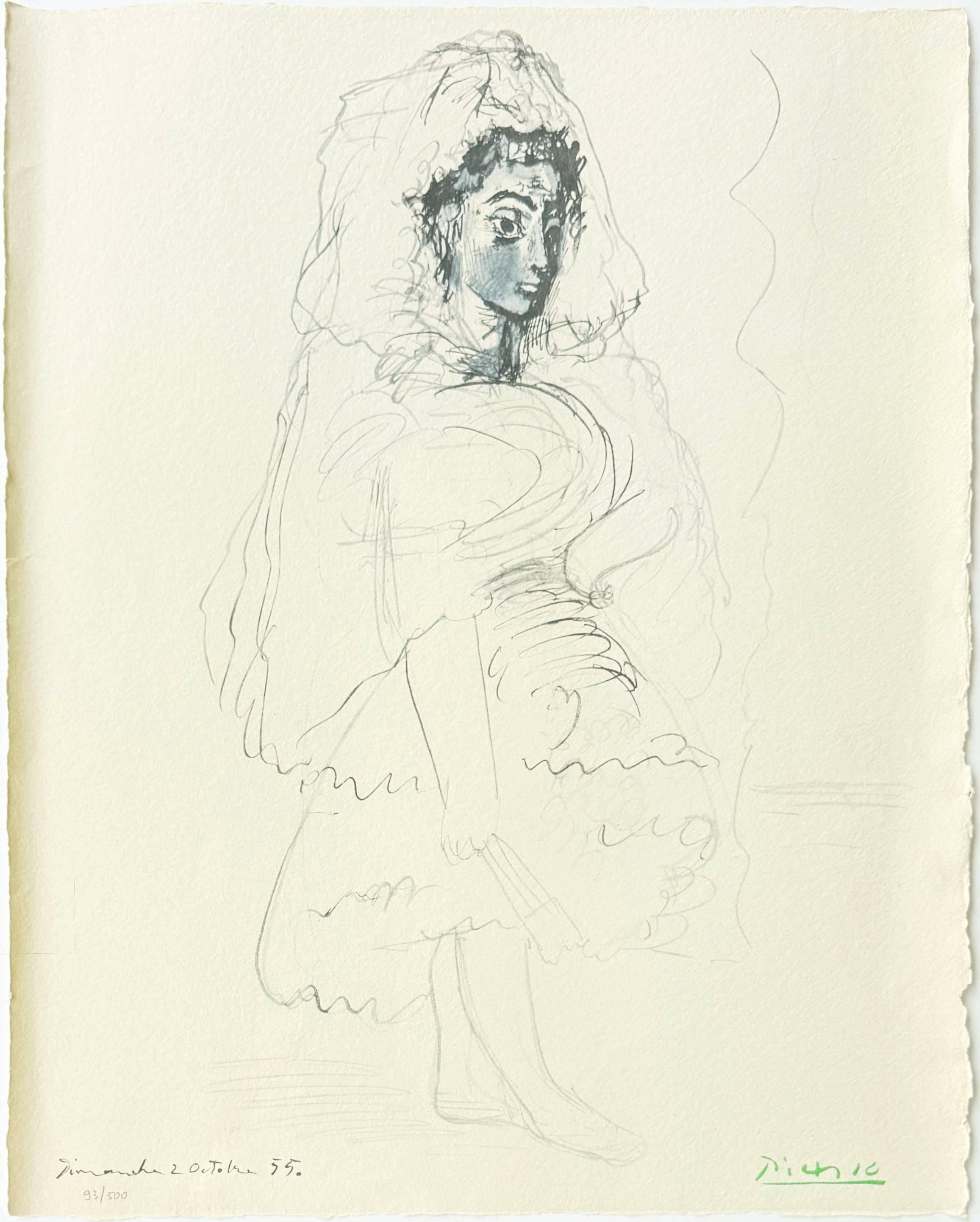 Jacqueline en espagnole - Modern Art by Pablo Picasso