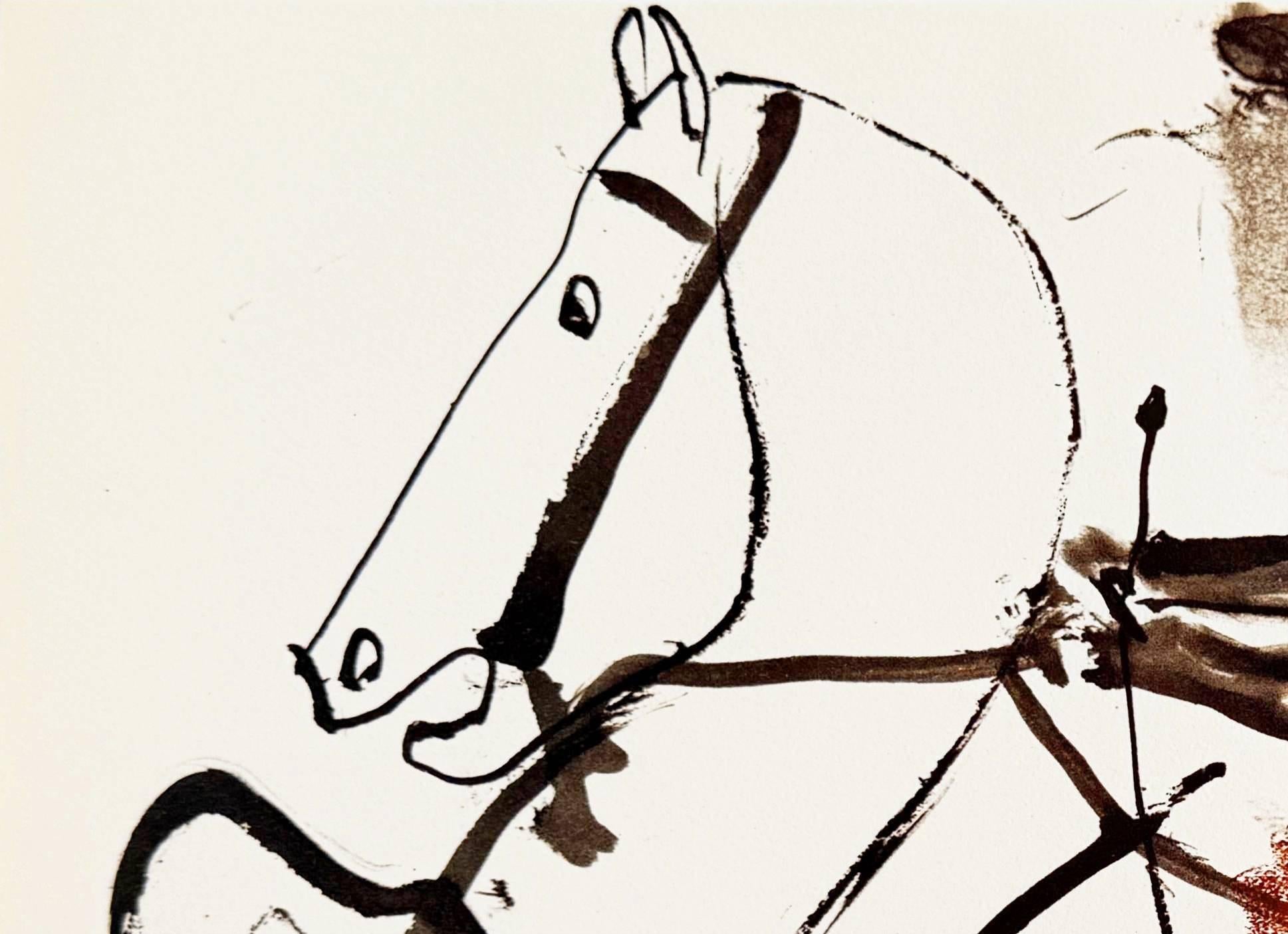 Pablo Picasso (1881-1973) - Jacqueline

Lithographie mit Quadrochromie von 1961.

Abmessungen des Blattes: 27 x 37,9 cm

Abmessungen im Rahmen: 43,2 x 53,2 cm

Herausgeber: Éditions Cercle d'Art, Paris.

Das Werk ist in ausgezeichnetem