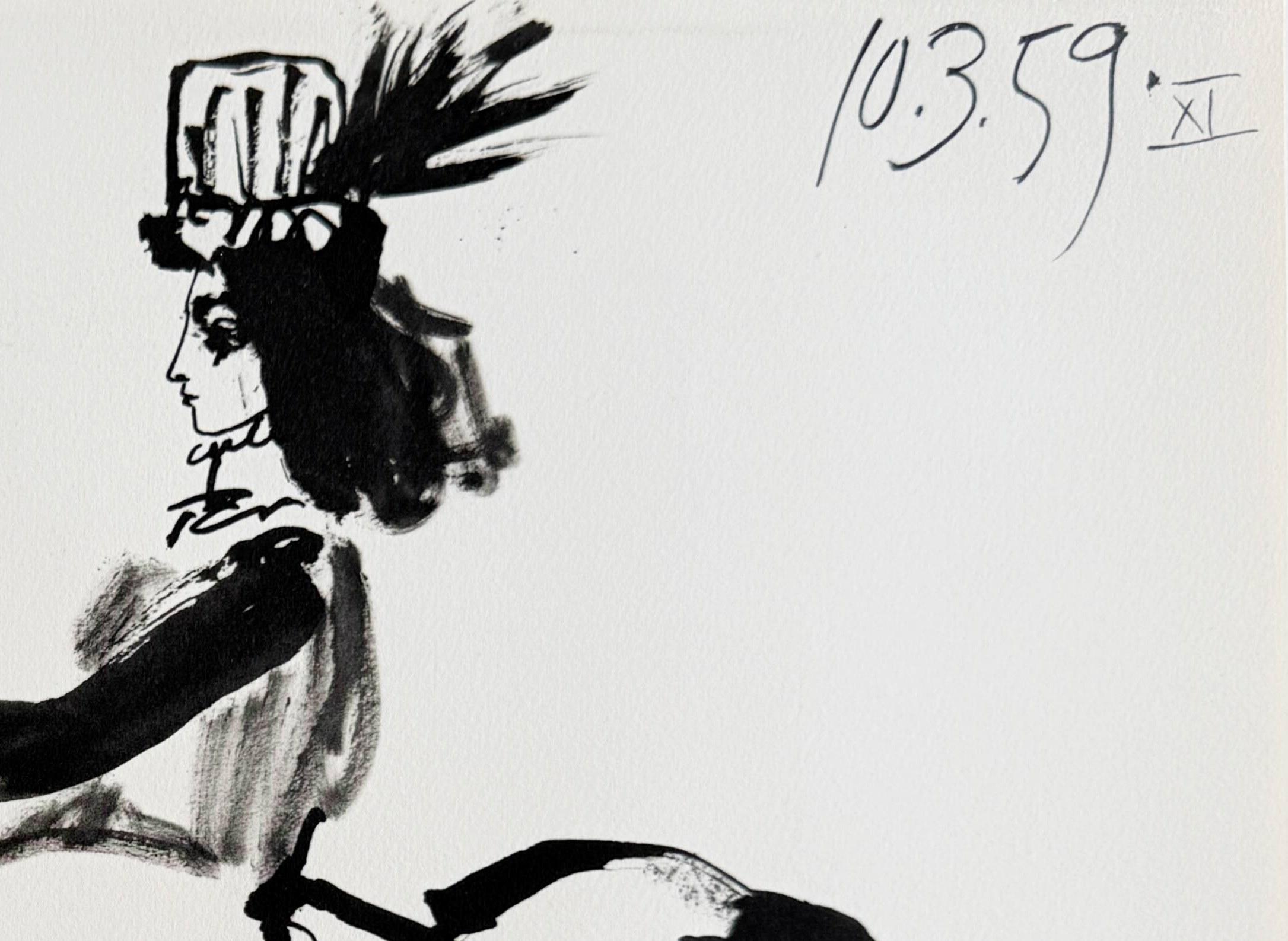 Jacqueline - Brown Print by Pablo Picasso
