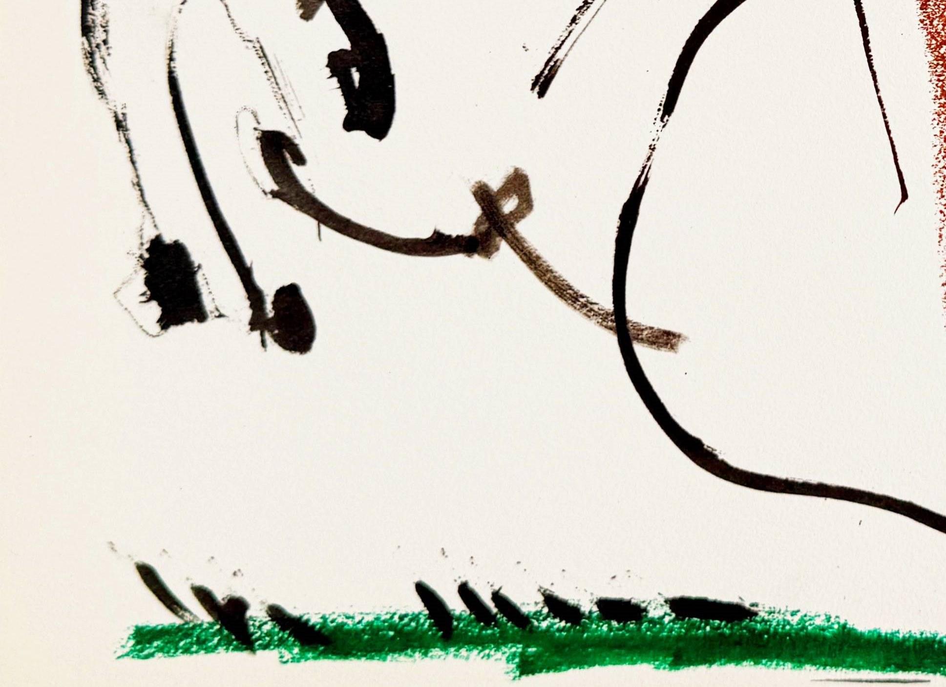 Pablo Picasso (1881-1973) - Jacqueline

Lithographie mit Quadrochromie von 1961.

Abmessungen des Blattes: 27 x 37,9 cm

Abmessungen im Rahmen: 43,2 x 53,2 cm

Herausgeber: Éditions Cercle d'Art, Paris.

Das Werk ist in ausgezeichnetem