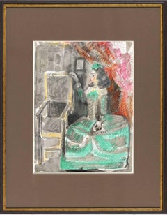 Jacqueline, Lithograph, Modern, 1961, Framed, Excellent