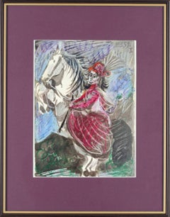 Jacqueline, Lithograph, Modern, 1961, Framed, Excellent